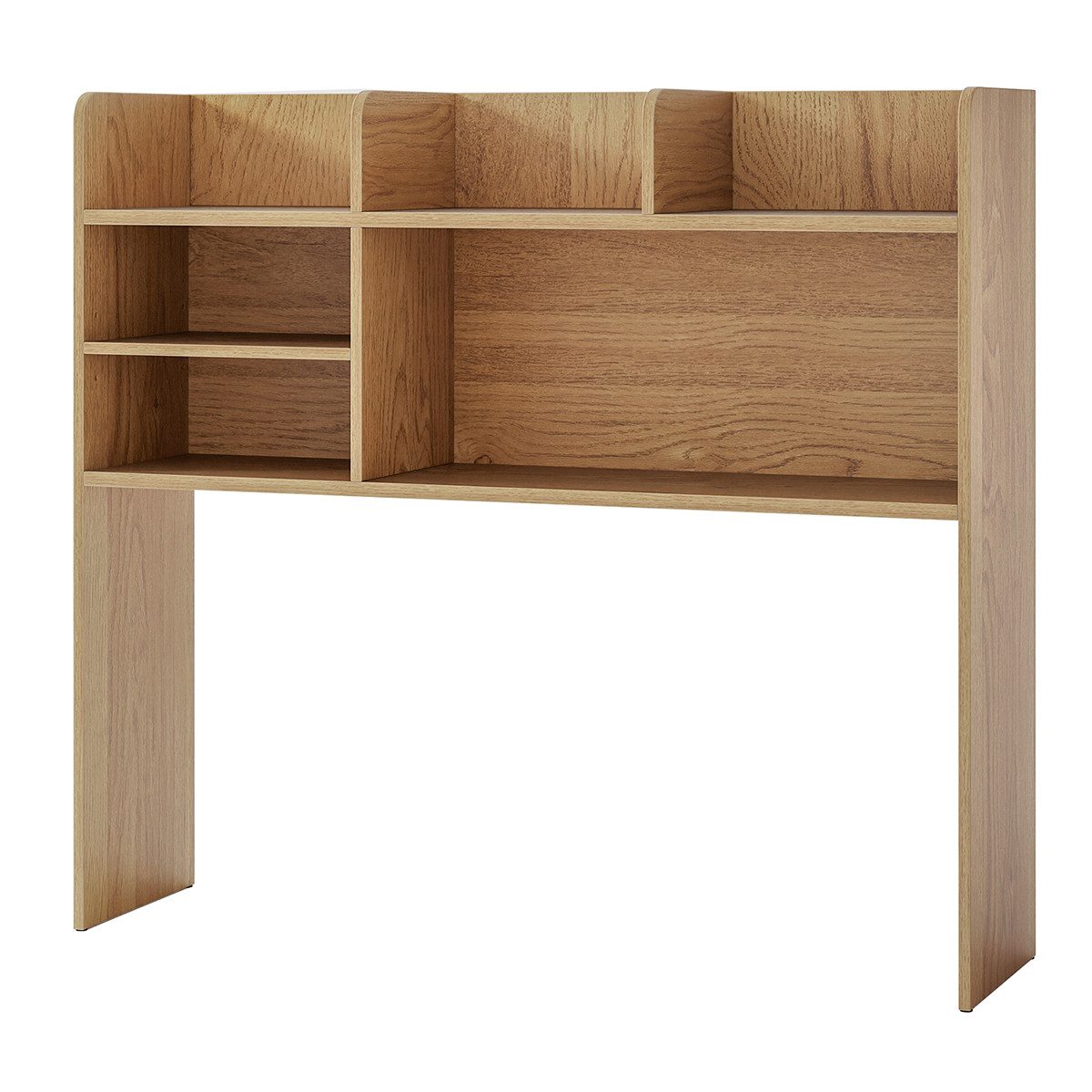 COSTWAY Regal-Schreibtisch, Aufsatzregal mit 6 Ablagen, Holz 94x24x85cm günstig online kaufen
