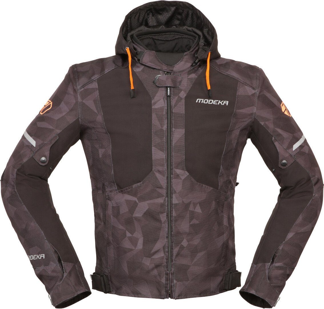 Modeka Motorradjacke Jakson Motorrad Textiljacke Rückenprotektor enthalten,herausnehmbare Membrane