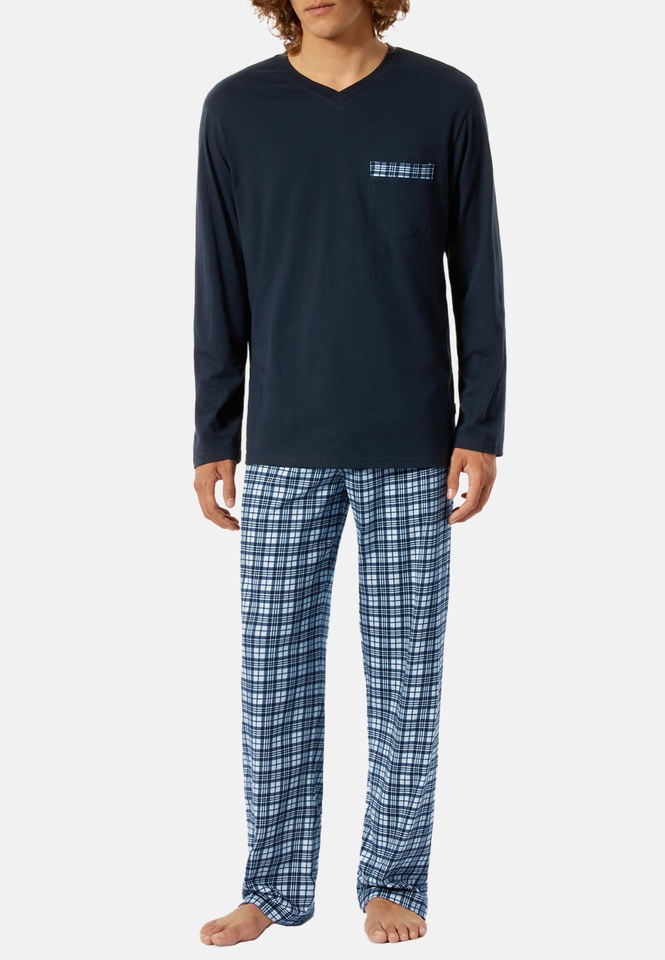 Schiesser Schlafanzug Lang Pijama para Hombre