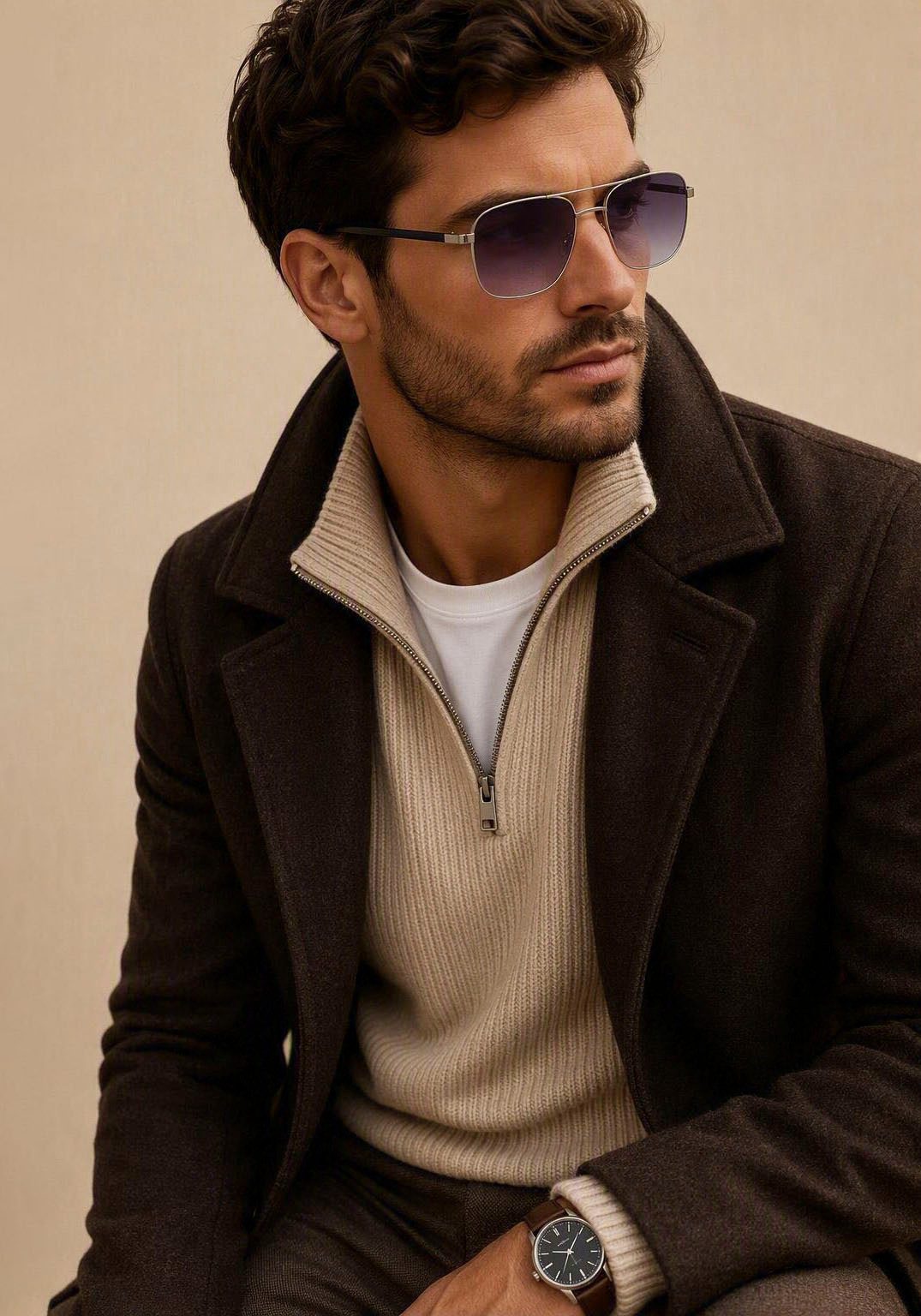 Man's World Sonnenbrille im zeitlos edlem Design. Reduzierter Preis € 20,99. Unverbindliche Preisempfehlung € 24,99, (€ 20,99 pro 1 Stk)