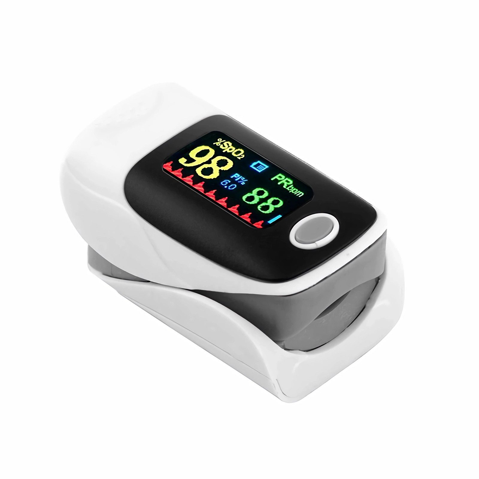 Bolwins Pulsoximeter H20C Finger Pulsoximeter Sauerstoff Puls Blut Messgerät SpO2 Oximeter, Finger Pulsoximeter Set, SpO2- und Puls-Messung, 24h Herzfrequenzmonitor
