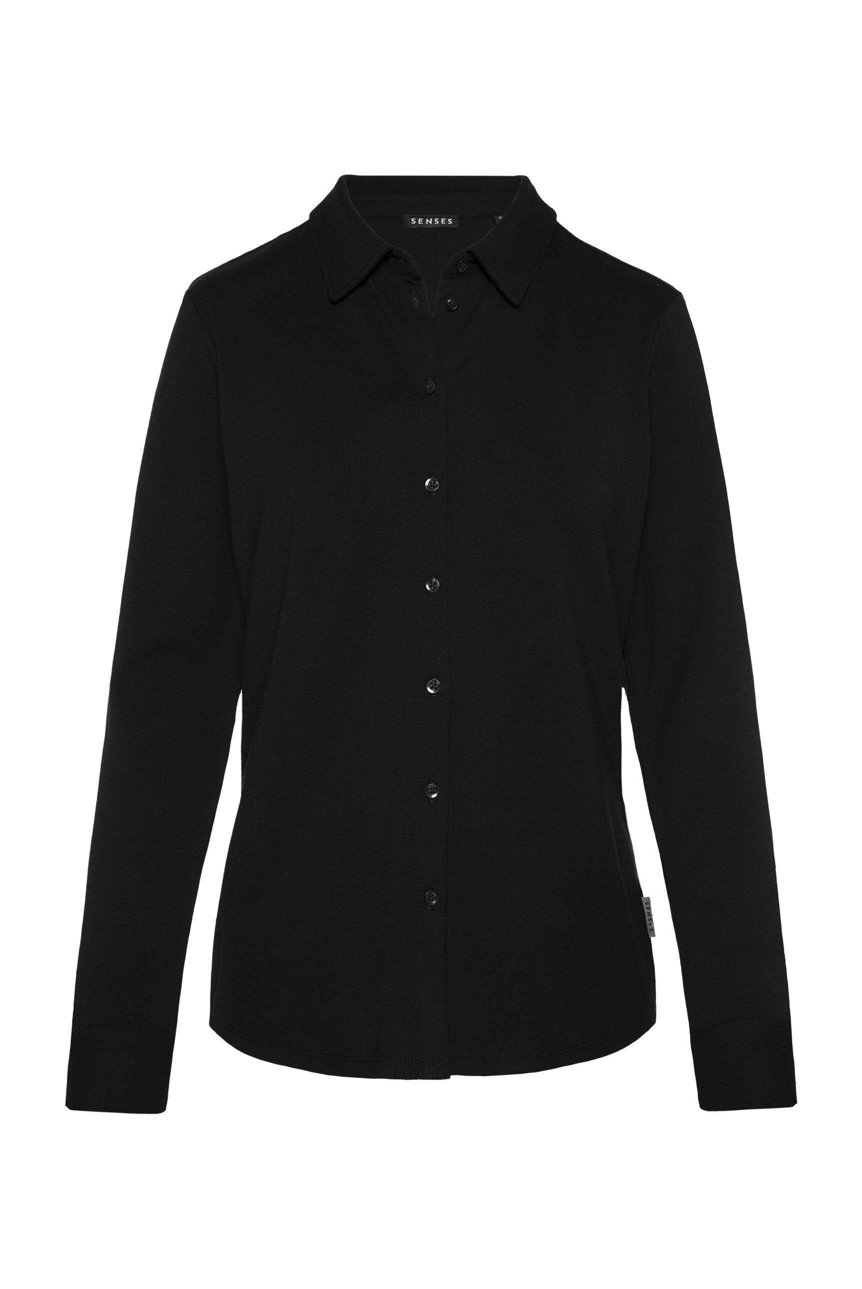SENSES.THE LABEL Langarmbluse mit Elasthan-Anteil
