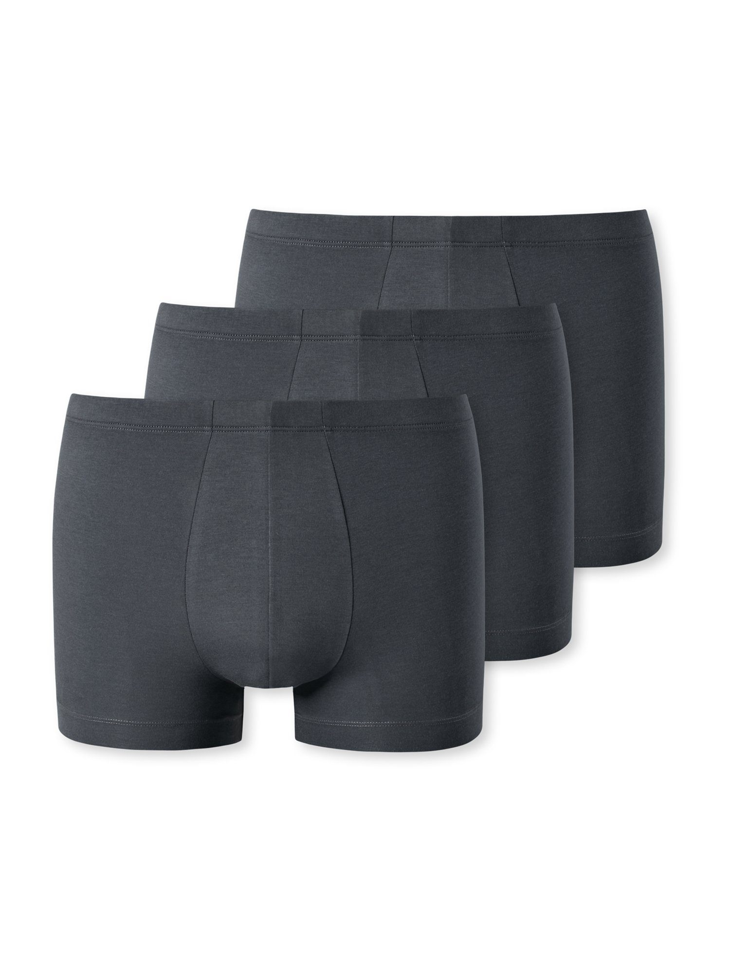 Pants (3-St) 'Modal Schiesser Retro Fever' 3-Pack dunkelgrau