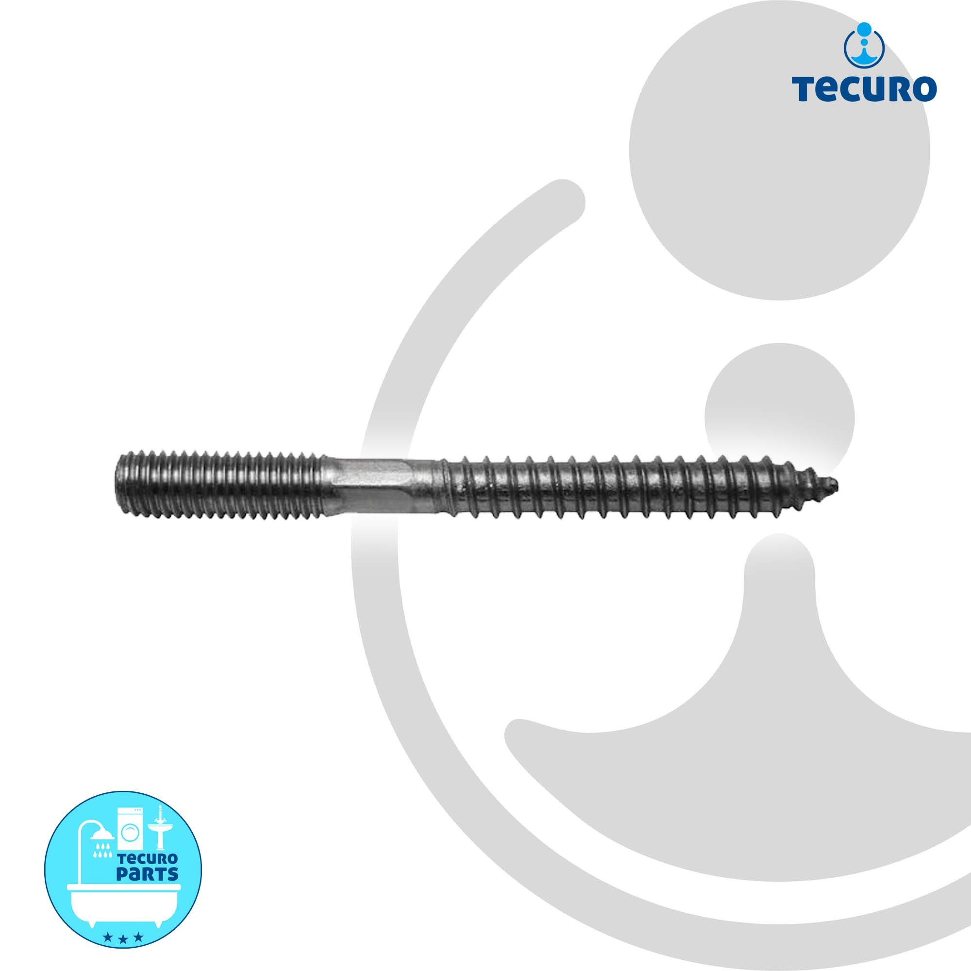 tecuro Stockschraube Stockschraube Edelstahl V2A 1.4301 - verschiedene Größen