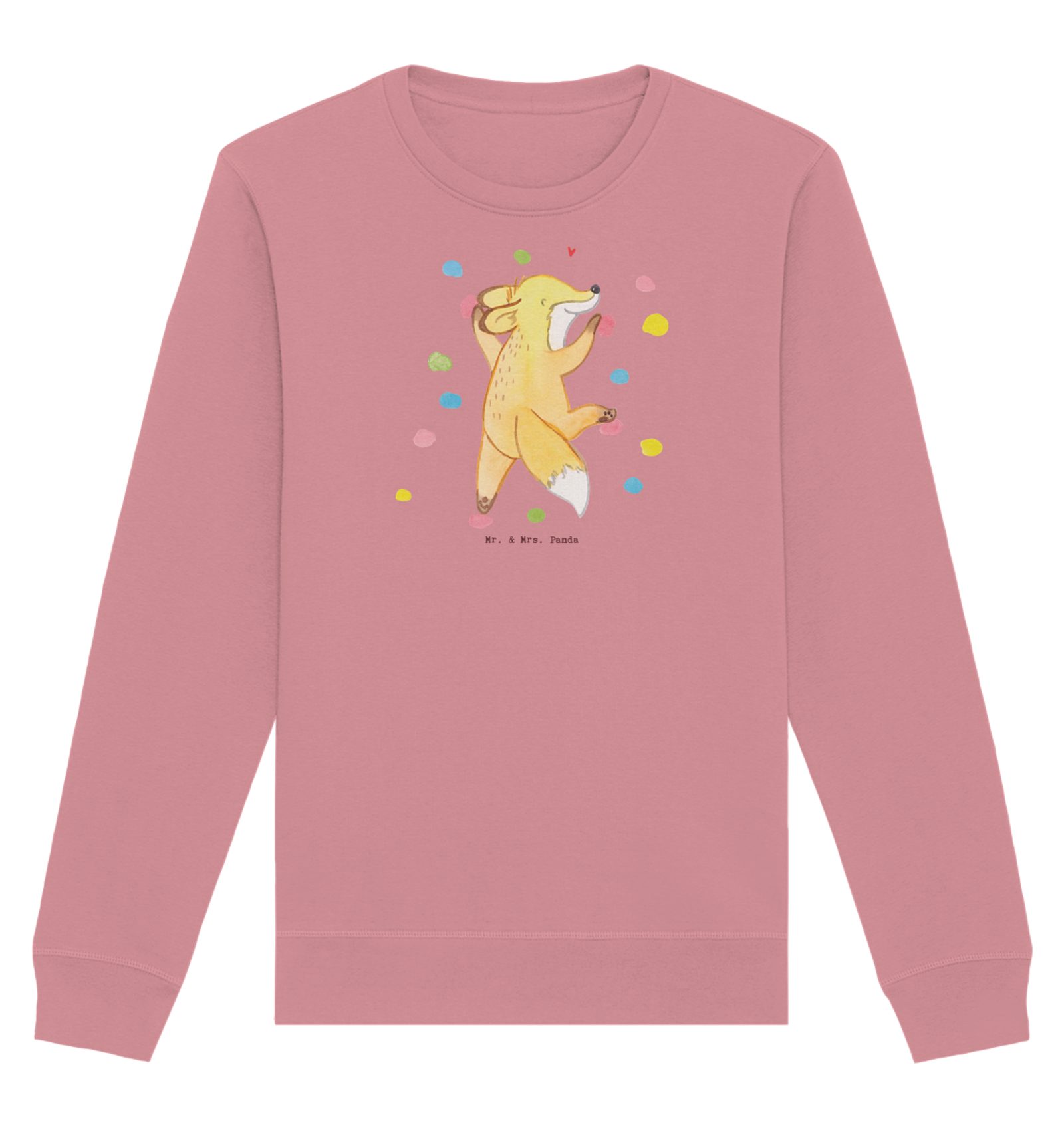 Longpullover Fuchs Bouldern Größe XS - Canyon Pink - Geschenk, Sportler, Unisex, K