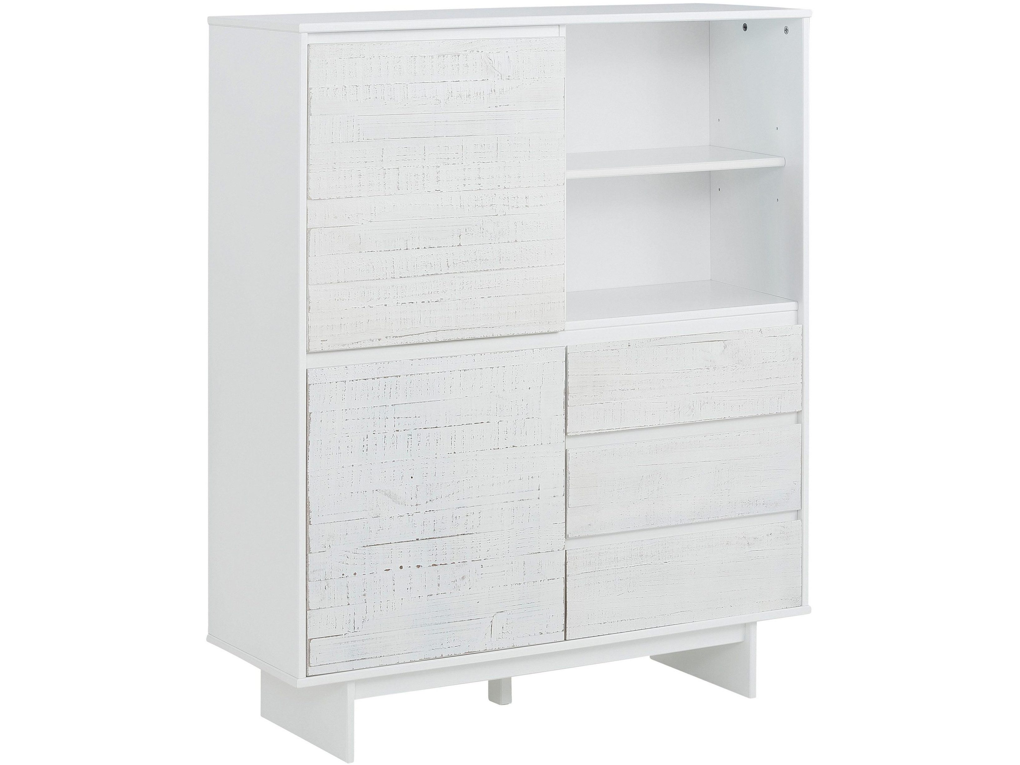 loft24 Mehrzweckschrank Marcy Midischrank, Schrank, 2 Türen, 3 Schubladen, Kiefer, Landhausstil