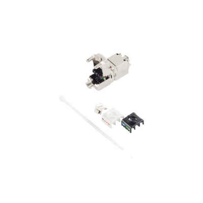 Kabelbude.eu Cat.6a Keystone LSA Verbinder, Werkzeuglos Netzwerk-Adapter
