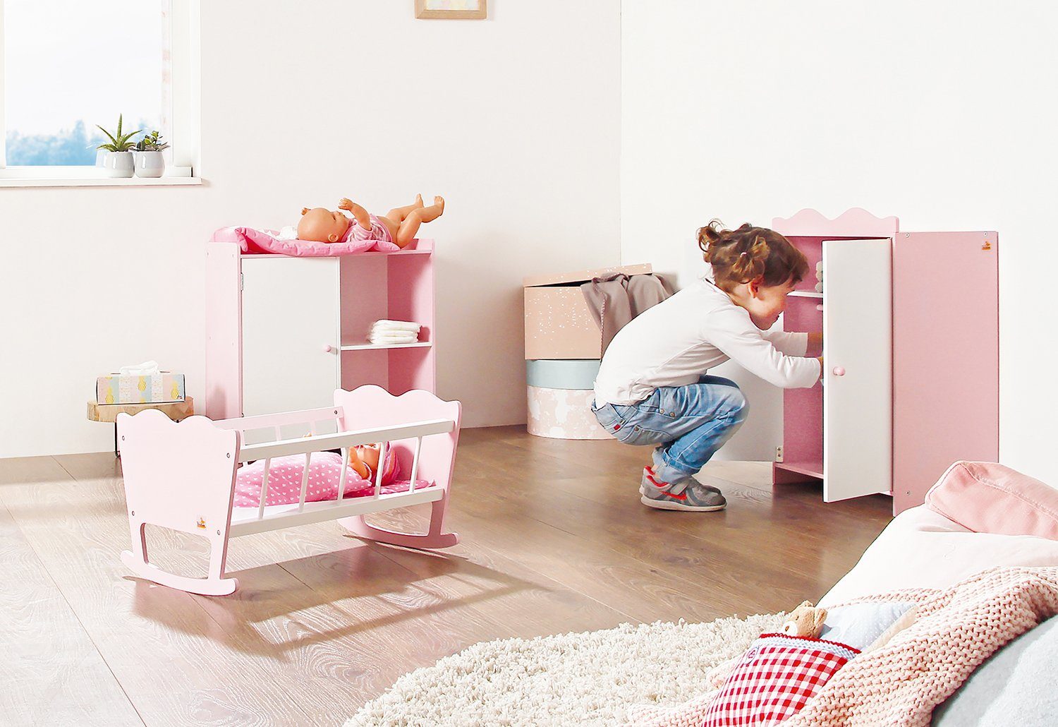 Pinolino® Puppenkleiderschrank Jasmin