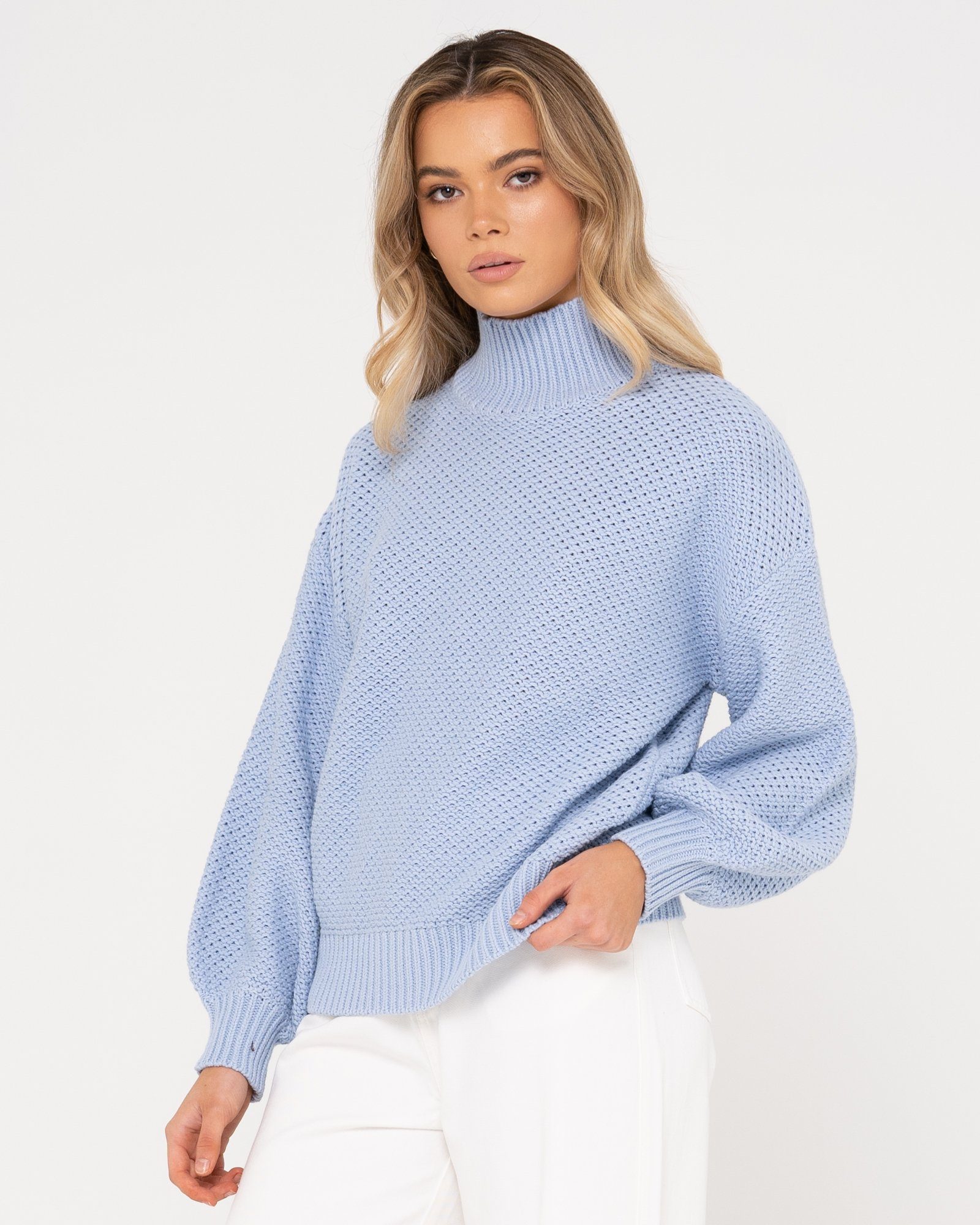 Rusty Strickpullover MARLOW CHUNKY KNIT BELL BLUE