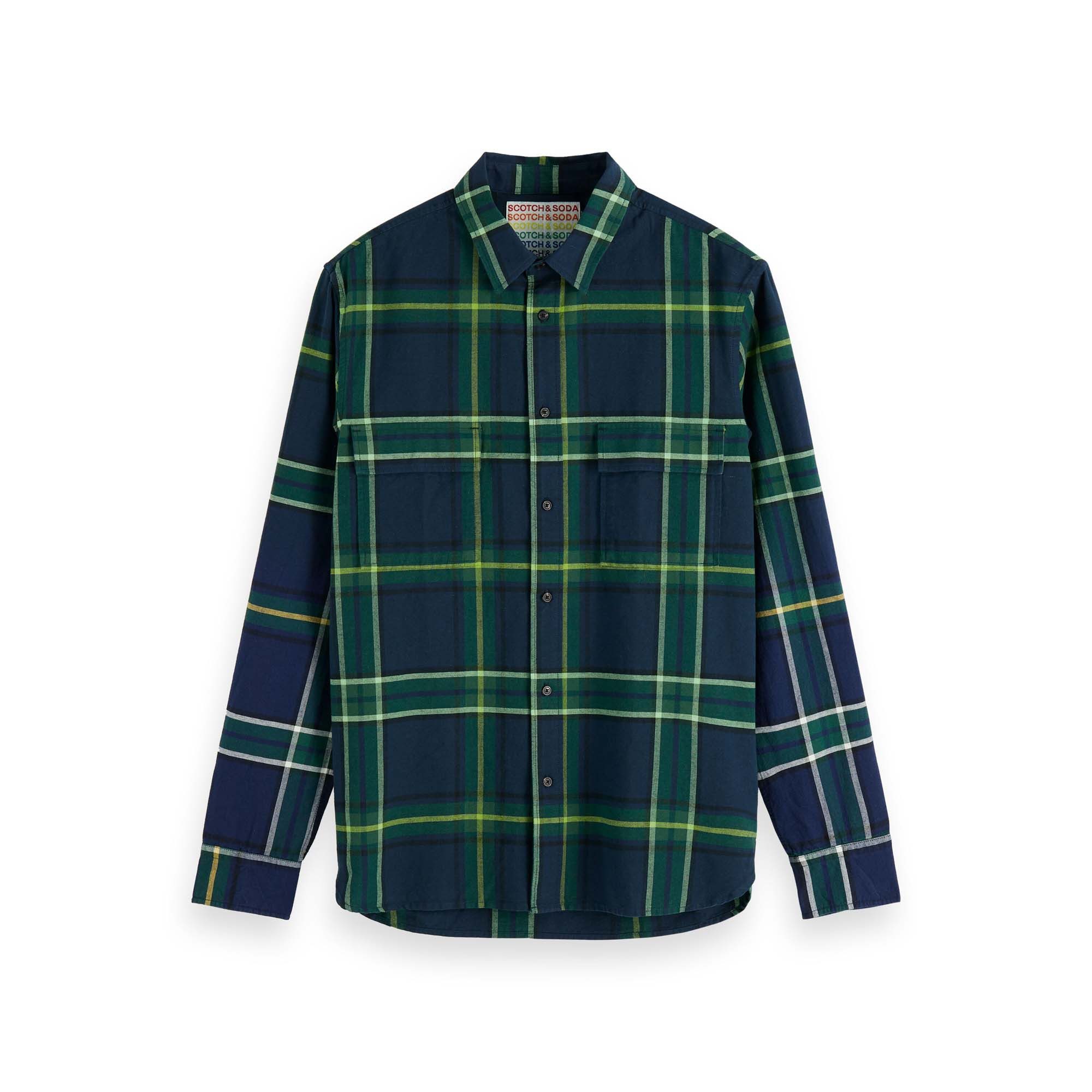 Kurzarmhemd Scotch & Soda Herren Hemd Check Shirt 155155