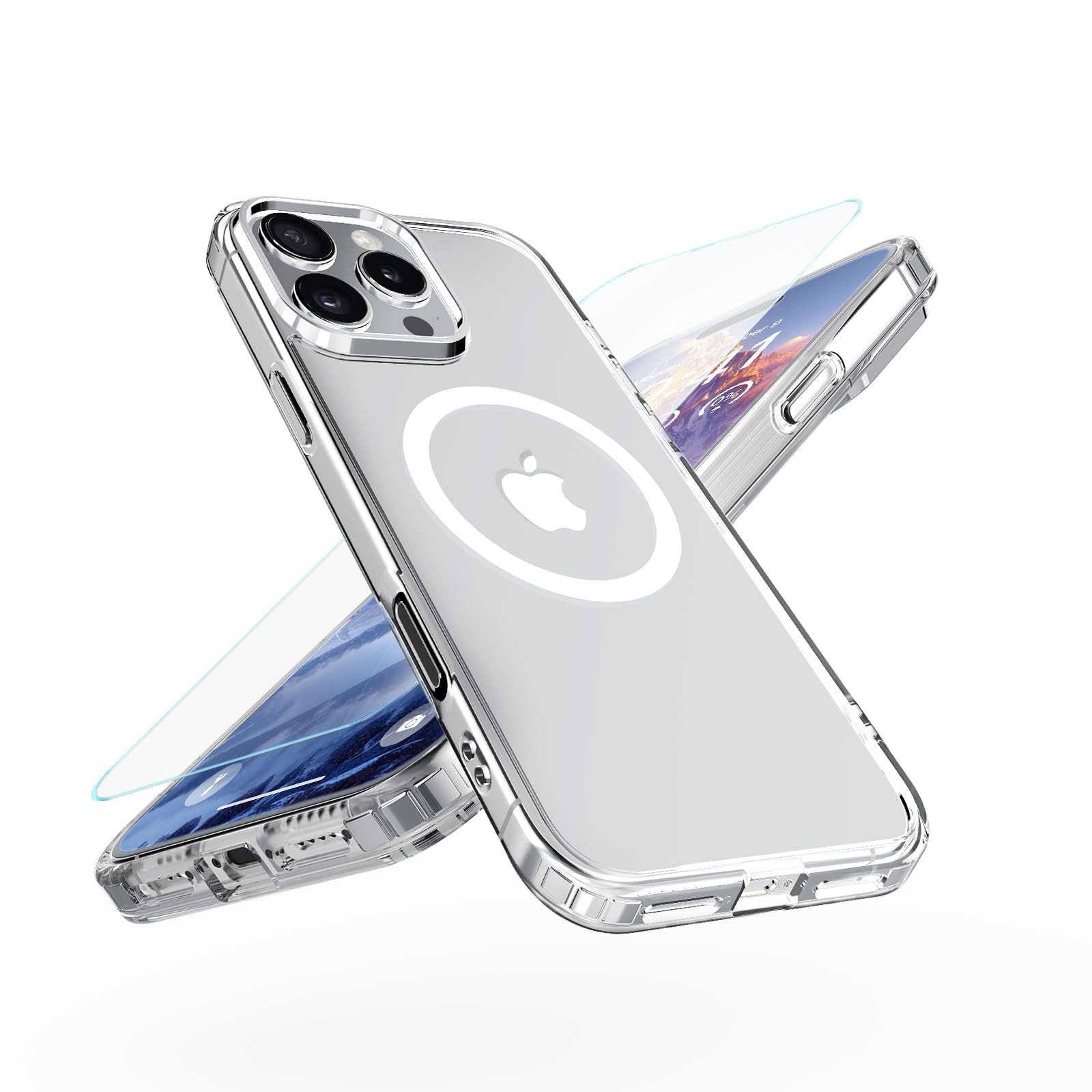 Onestyle Handyhülle Onestyle für iPhone 16 Pro Hülle MagSafe,1 Handyhülle & 1 Schutzfolie, für iphone 16 Pro
