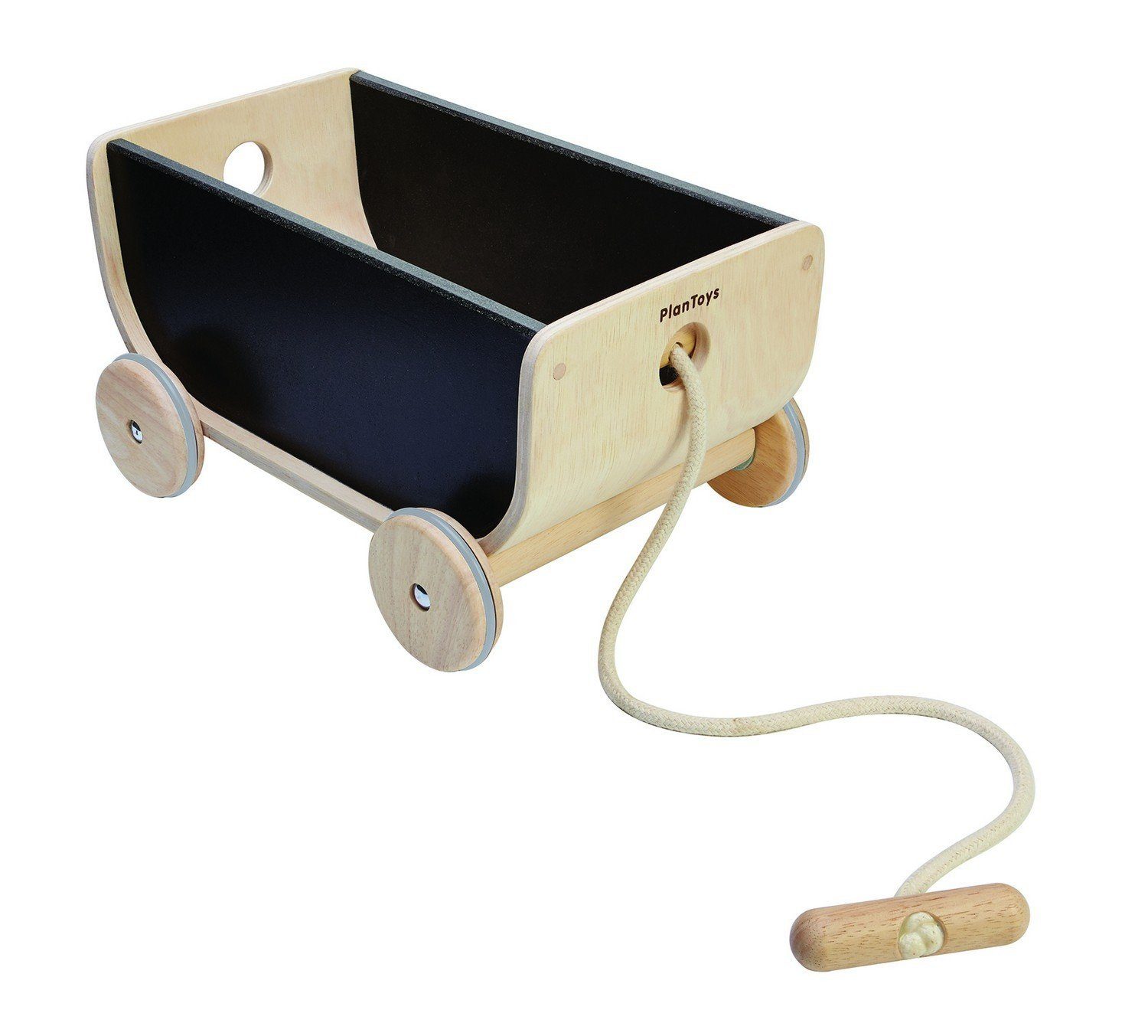 Plantoys Nachziehspielzeug Nachziehwagen schwarz