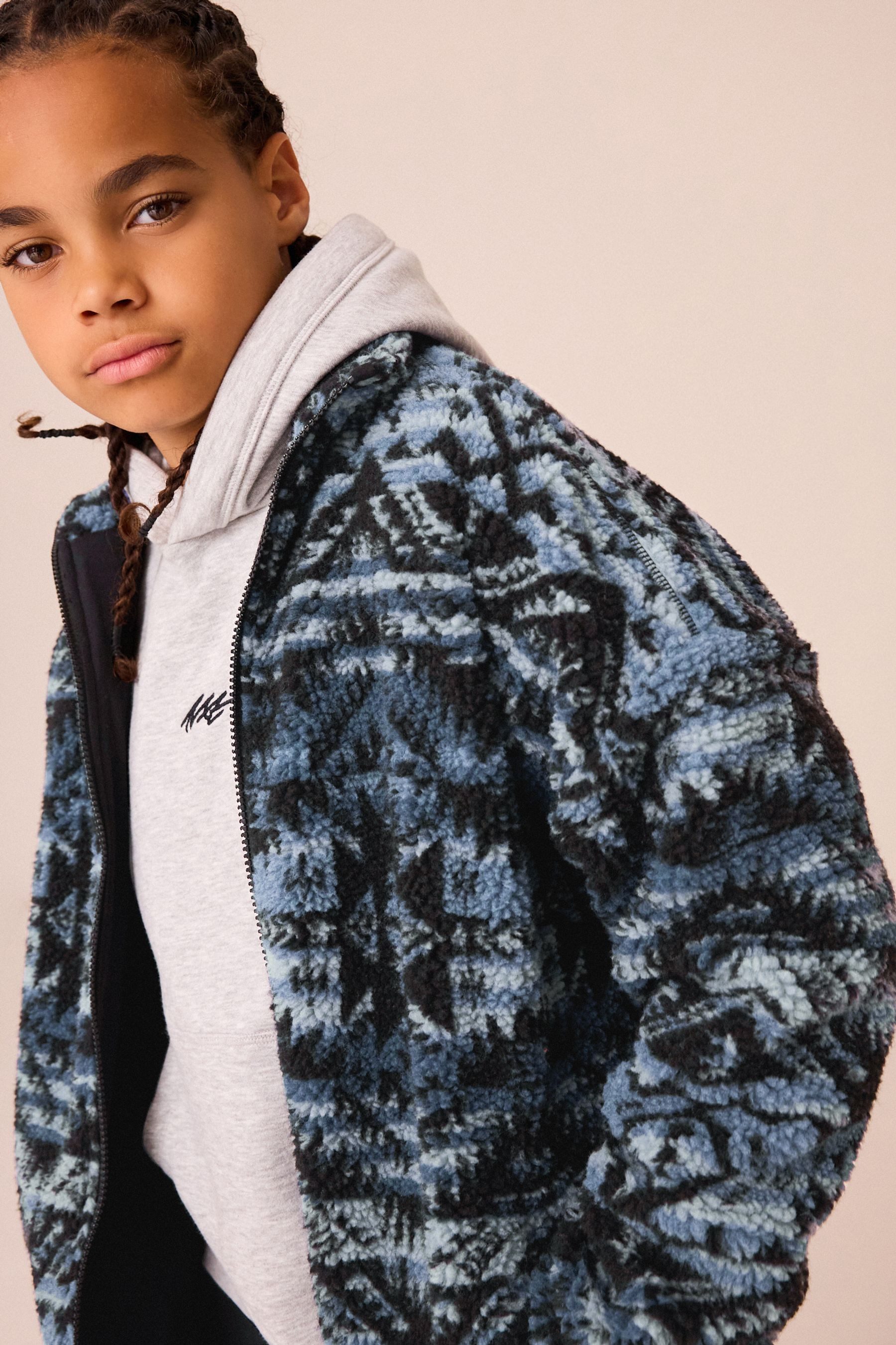 Next Kapuzensweatshirt Einfarbiges Kapuzensweatshirt (1-tlg) – Bild 5 von 5
