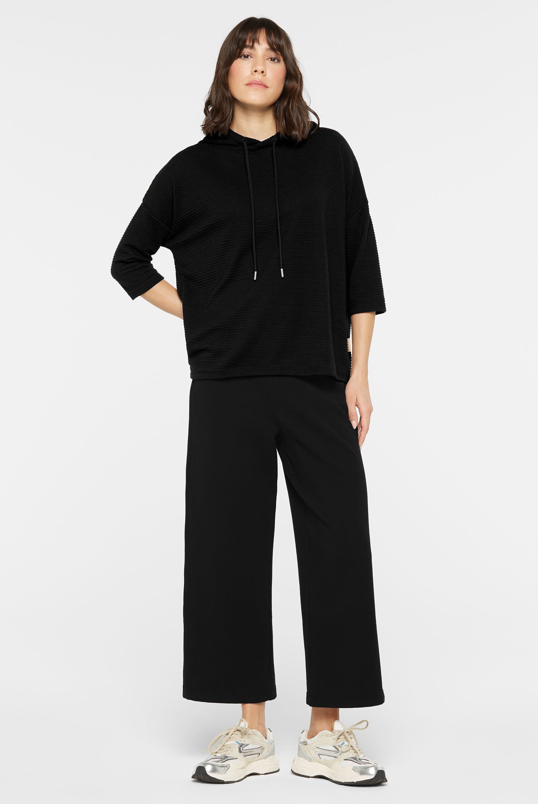 SENSES.THE LABEL Kapuzensweatshirt mit überschnittenen Schultern – Bild 4 von 5