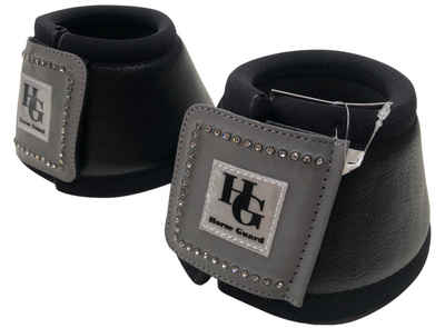 Horse Guard Hufglocken Horse Guard 2er Set Hufglocken Spring Ballenschutz Klett Strass weiß s