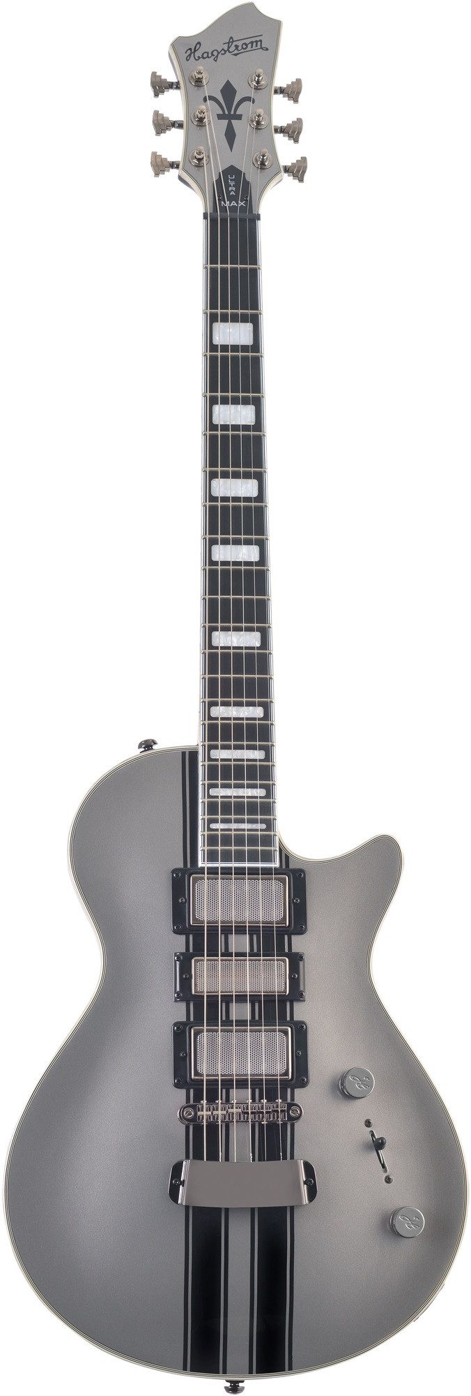 Hagstrom E-Gitarre Hagstrom Ultra Max Special Cold Steel Metallic