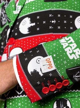 Opposuits Partyanzug Star Wars Festive Force, Möge das Fest mit Dir sein - Weihnachtsanzug mit Star Wars-Motiven