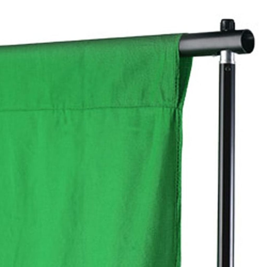 vidaXL Fotohintergrund 500 x 300 cm Fotohintergrund Baumwolle Grün 500x300 cm Chroma-Key Foto