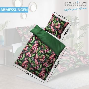 Bettwäsche Bali 135x200 cm, Bettbezug und Kissenbezug, Sanilo, Baumwolle, 2 teilig, mit Reißverschluss
