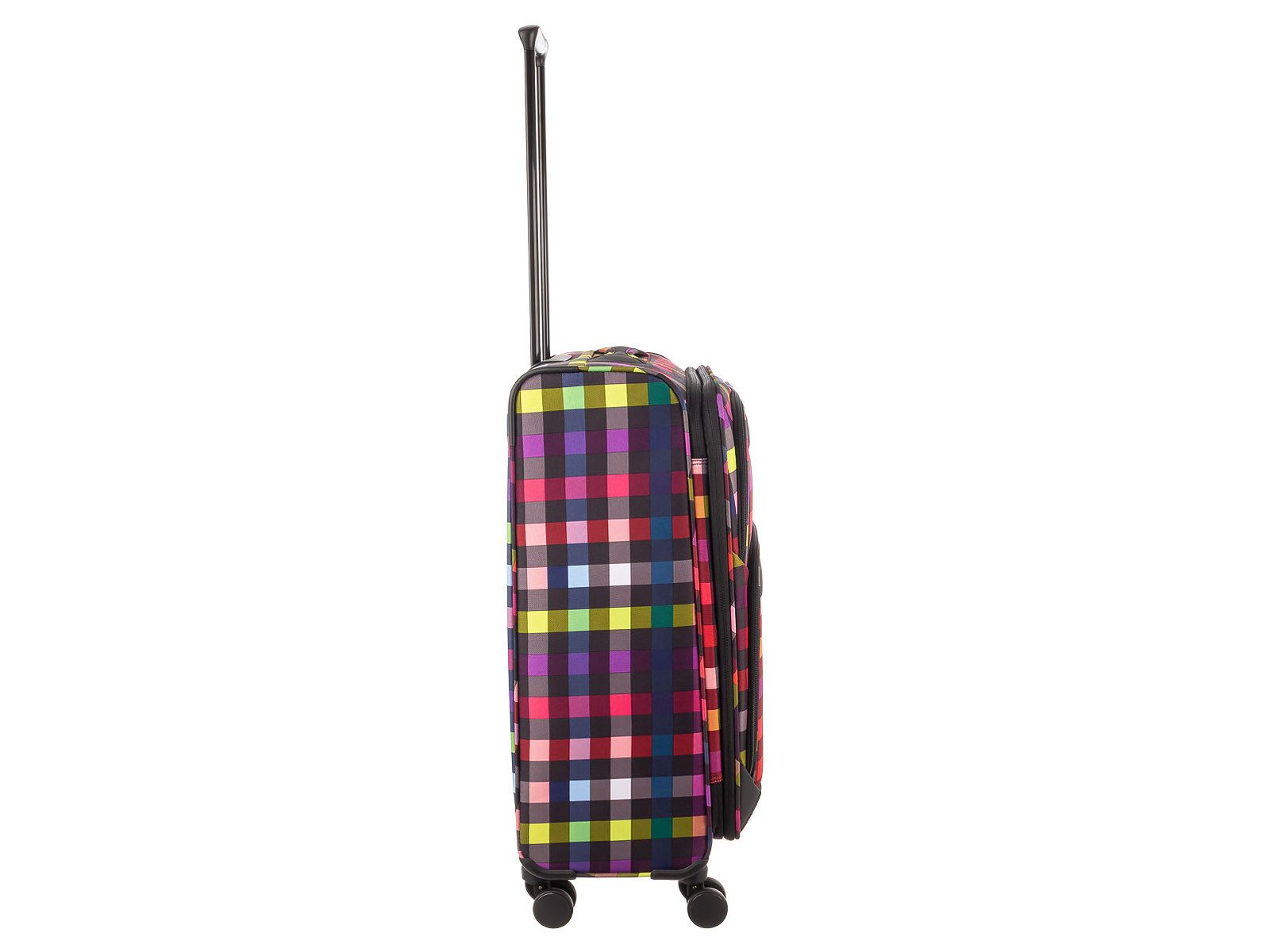 Franky Weichgepäck-Trolley Koffer Gr. M Reisegepäck T27-F Spinner 65er, 4 Doppellenkrollen Rollen, Dehnfalte TSA Schloss
