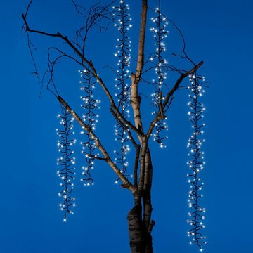 MARELIDA LED-Lichterkette LED Lichterkette Kaskade Baumbeleuchtung 6 Stränge kaltweiß funkelnd, 480-flammig