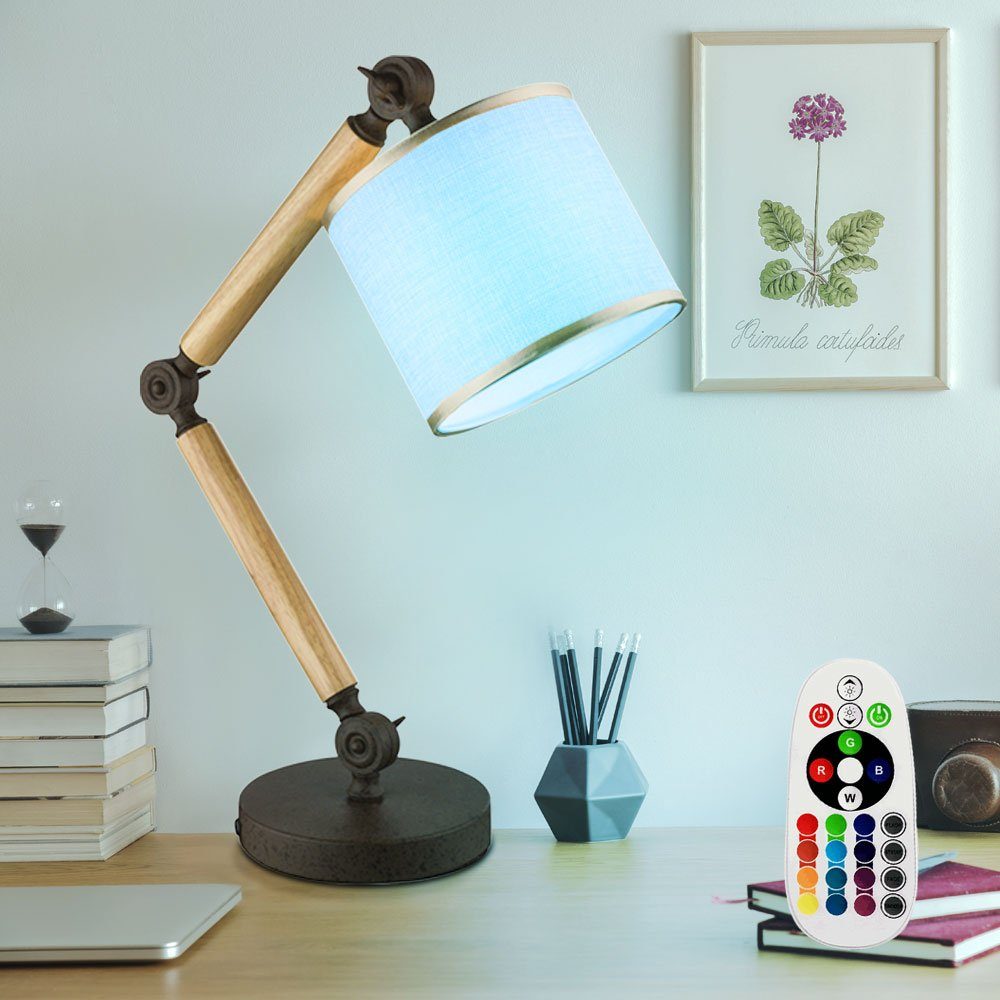 Textil Warmweiß, LED Leselampe Schreibtischlampe, inklusive, Nachttischleuchte Gelenkleuchte etc-shop Leuchtmittel