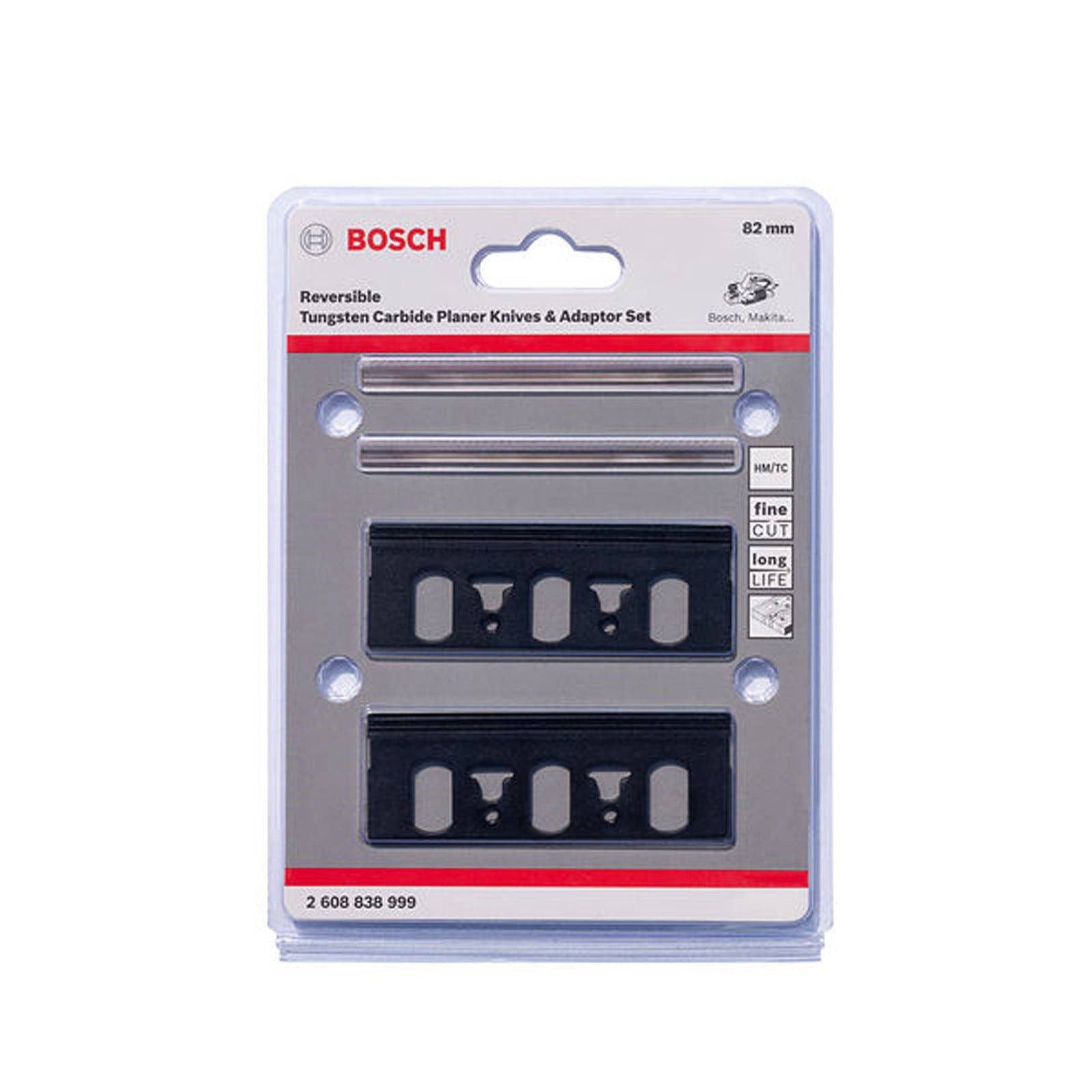 BOSCH Hobelmesser Bosch PRO Hobelmesser-Set 4tlg. - 2608838999