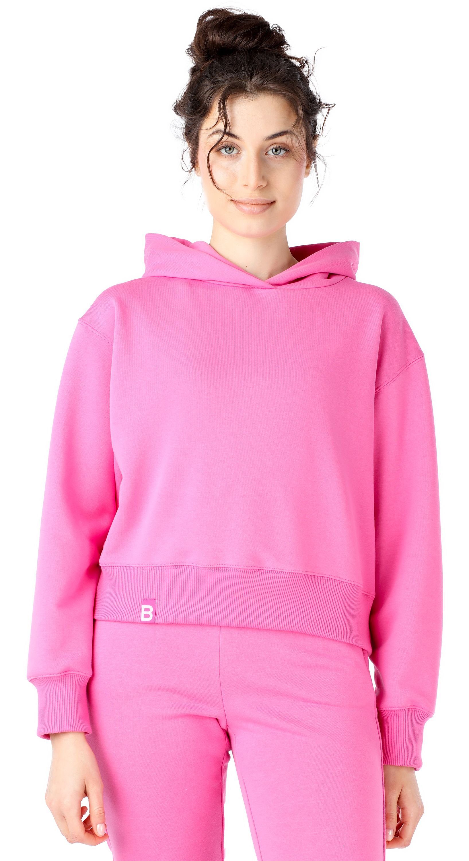 Bellivalini Kapuzensweatshirt Kapuzenpullover kurz Damen Sportanzug Obertei günstig online kaufen