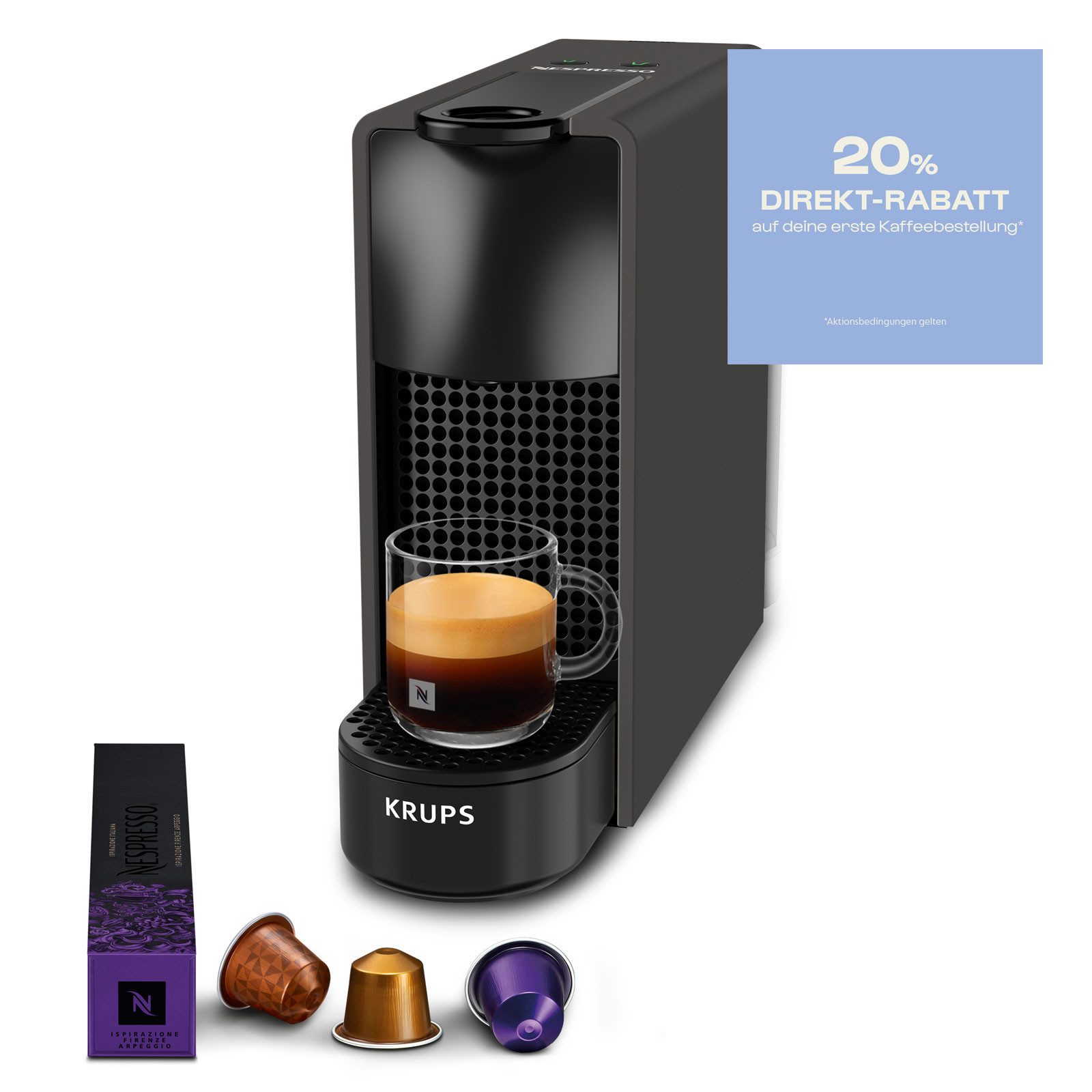 Krups Kapselmaschine XN110NF0.25, Alle von Nespresso gesammelten Aluminiumkapseln werden recycelt.