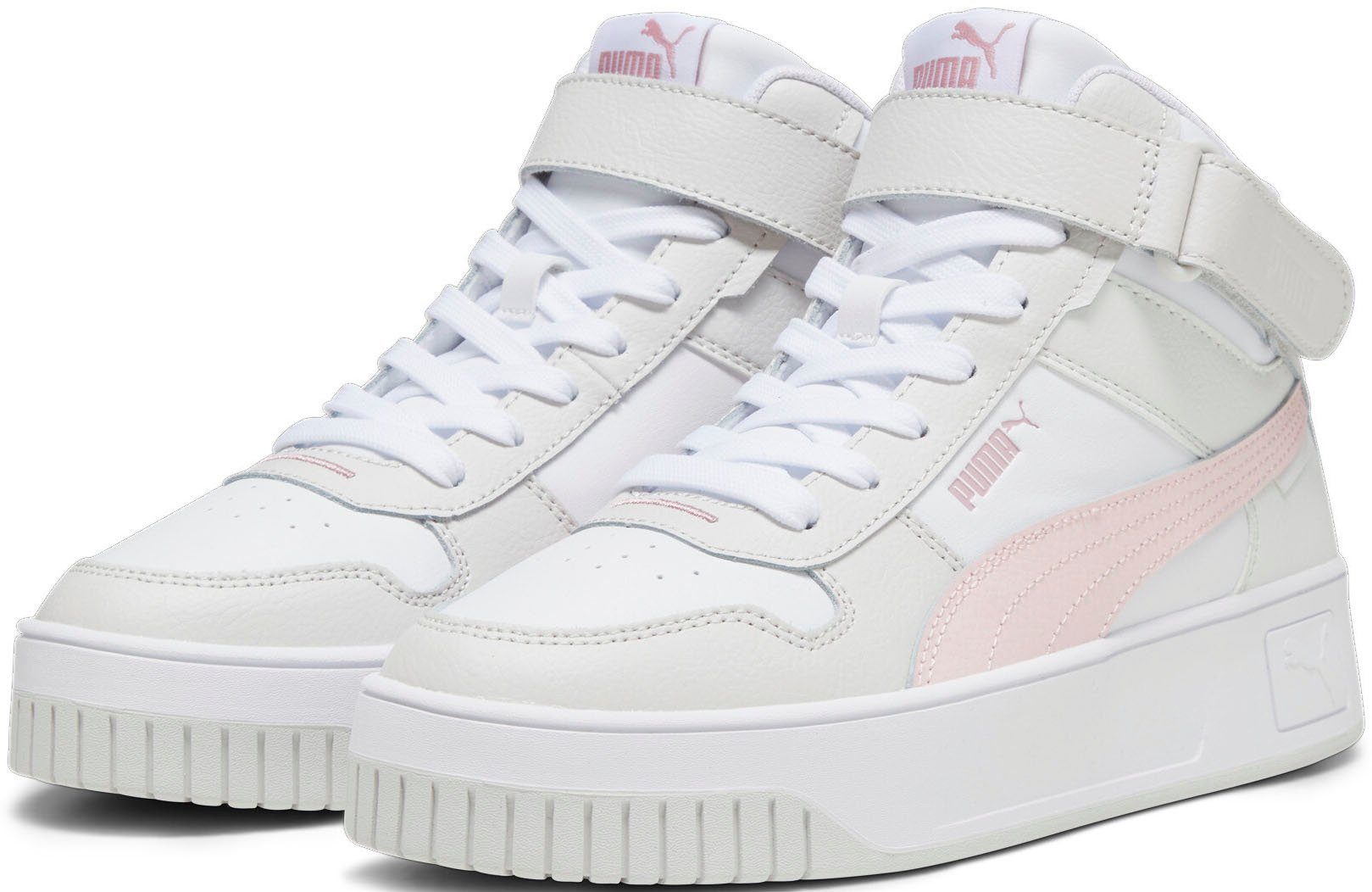 STREET MID Pink-Feather Gray CARINA PUMA PUMA White-Frosty Sneaker