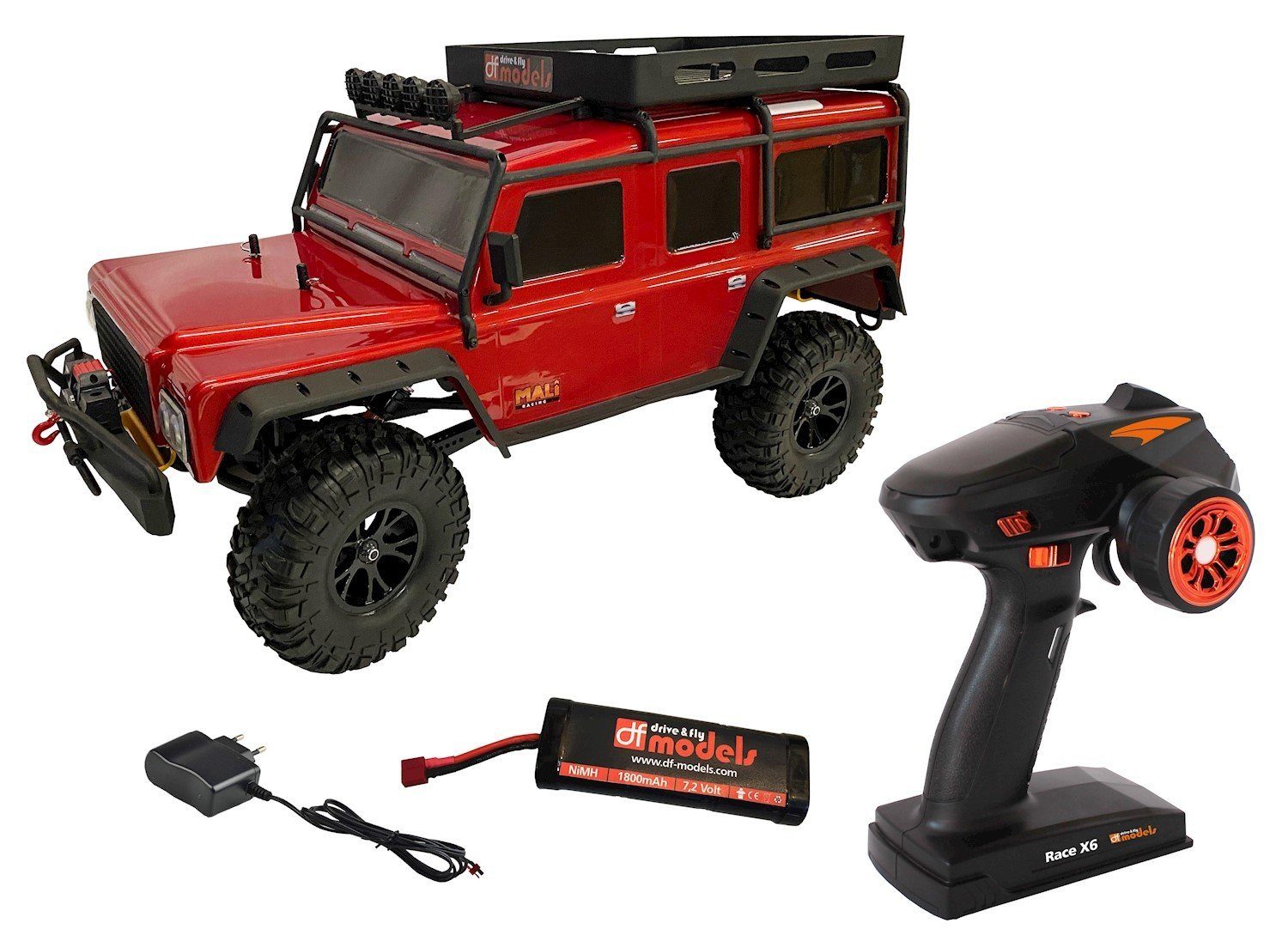 RC-Quadrocopter DF RC Crawler DF-4J XXL Special Edition 2023 Rot RTR