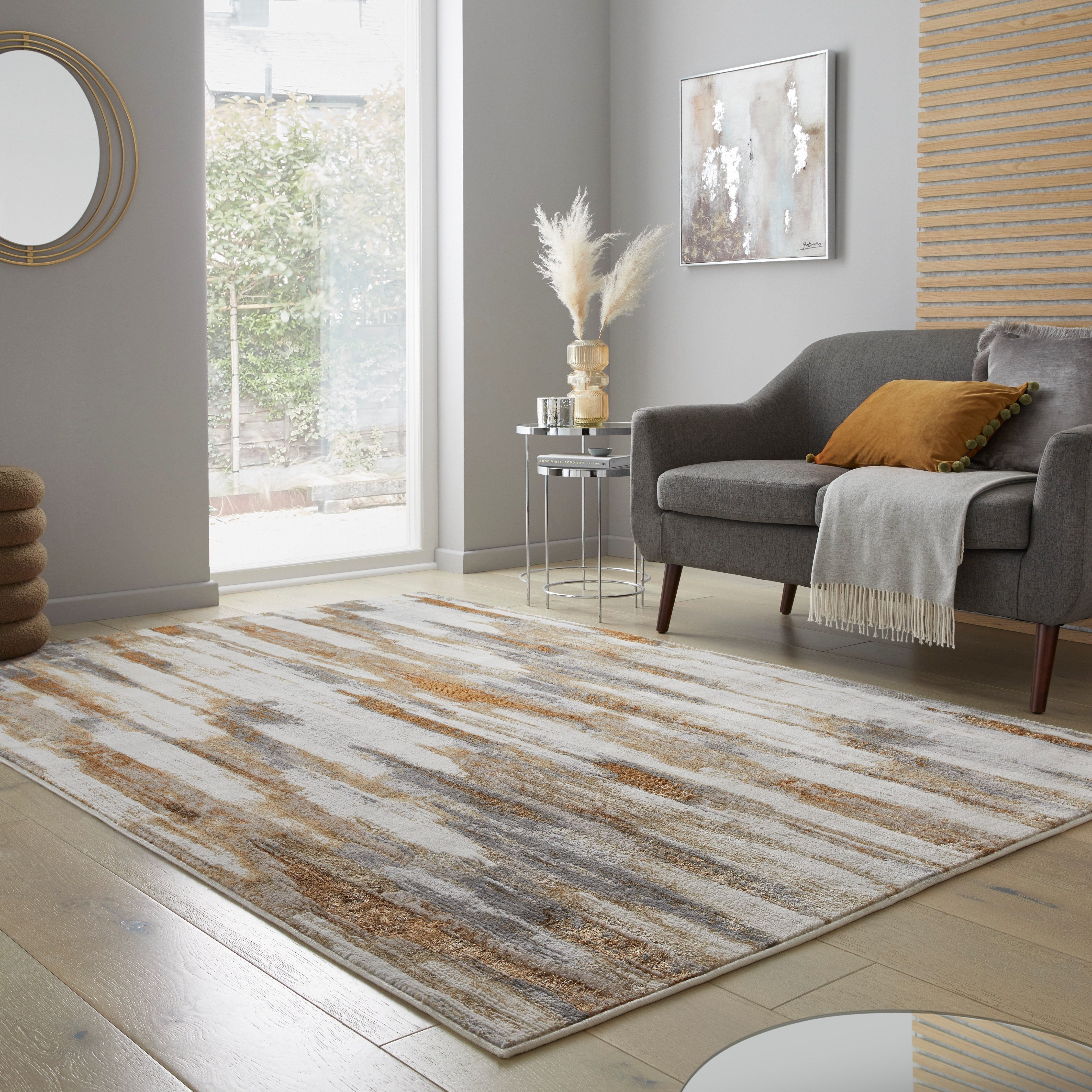 FLAIR RUGS Teppich Eris Gleam, rechteckig, Höhe: 8 mm, Glanzeffekt Teppich