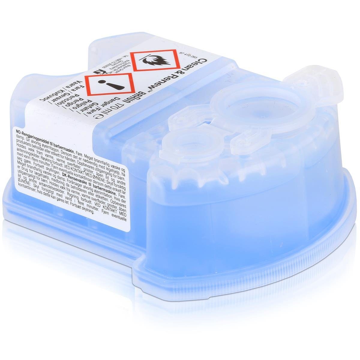 Braun 1x Braun Series Ersatzkartuschen mit Reinigungsflüssigkeit (170ml) Elektrorasierer Reinigungslösung