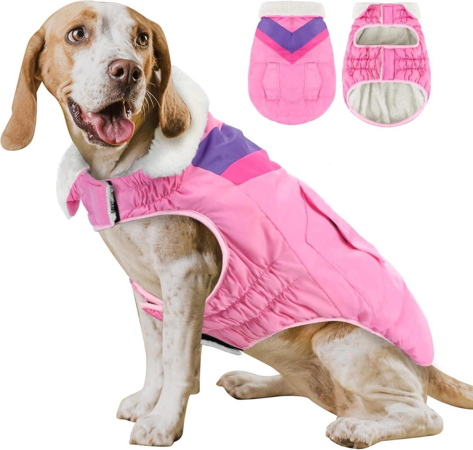 hundejacke dicke winterjacke mit fell