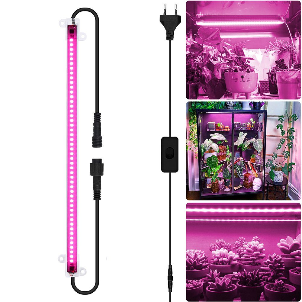 Qualra Pflanzenlampe LED Vollspektrum Pflanzenlampe 30/50cm Anschließbar Gr günstig online kaufen