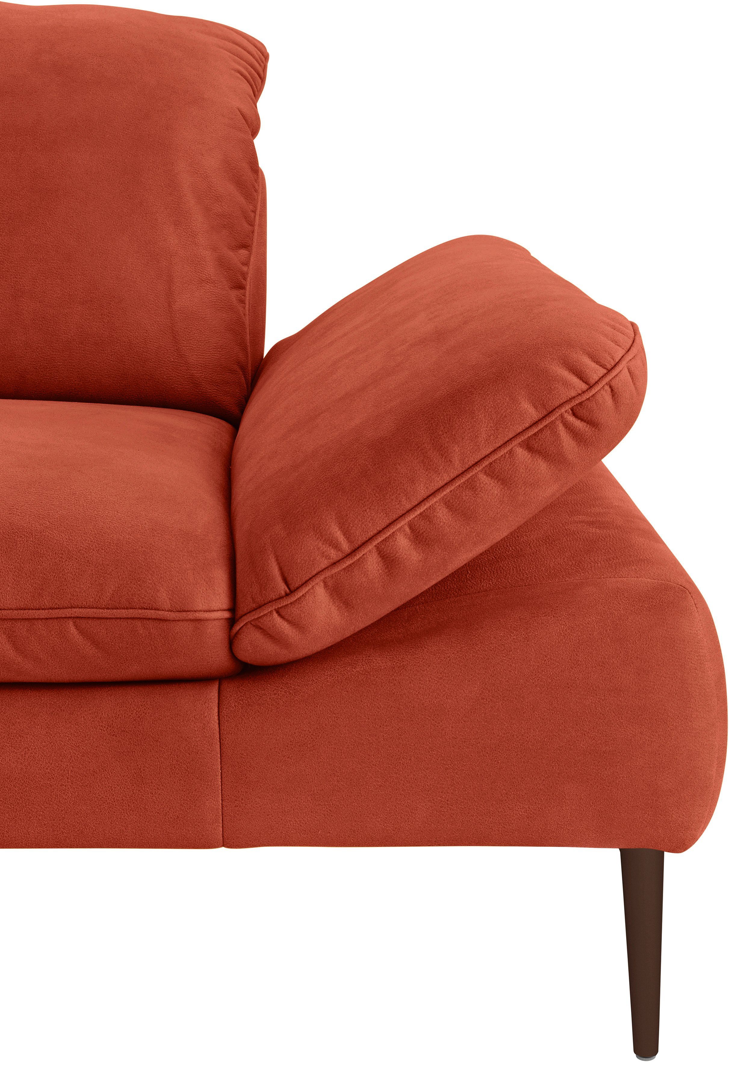 W.SCHILLIG 2-Sitzer enjoy&MORE, pulverbeschichtet, bronze Füße 202 cm Breite Sitztiefenverstellung