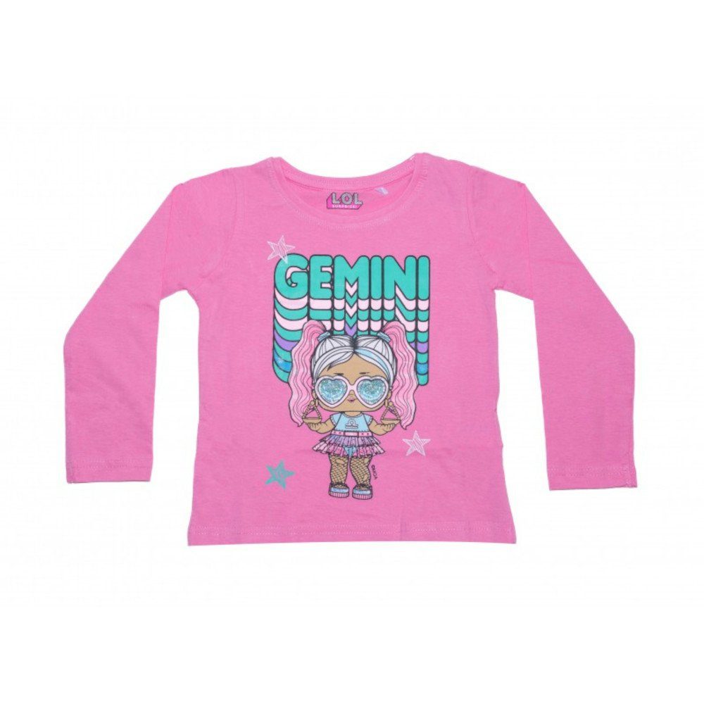 "Gemini" Modisches SURPRISE! T-Shirt Langarm-Mädchen-Shirt Blau - Pink L.O.L. L.O.L. oder in