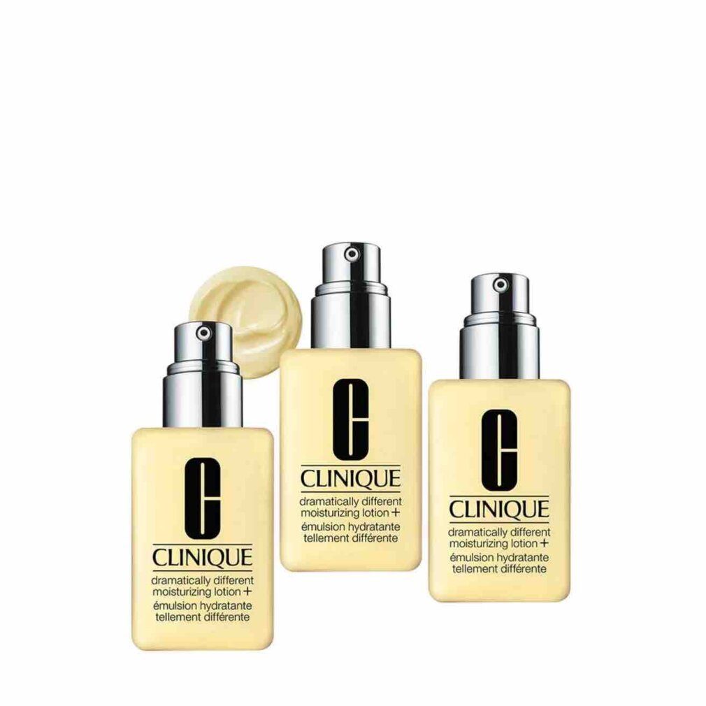 CLINIQUE Hautpflege-Set Set Trio Dramatically Different Lotion Moisturizing Day & Night 125ml