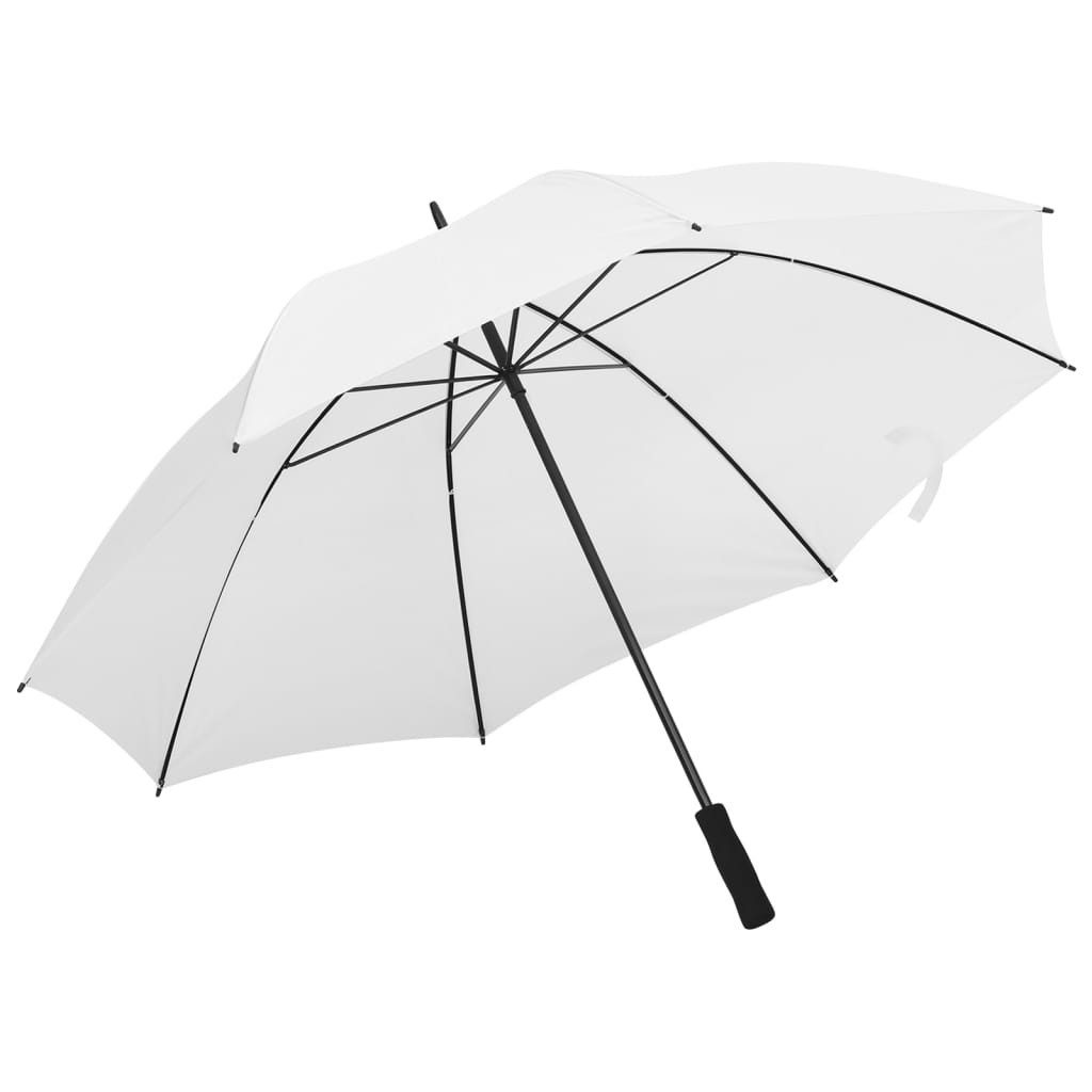vidaXL Stockregenschirm Regenschirm Weiß 130 cm günstig online kaufen