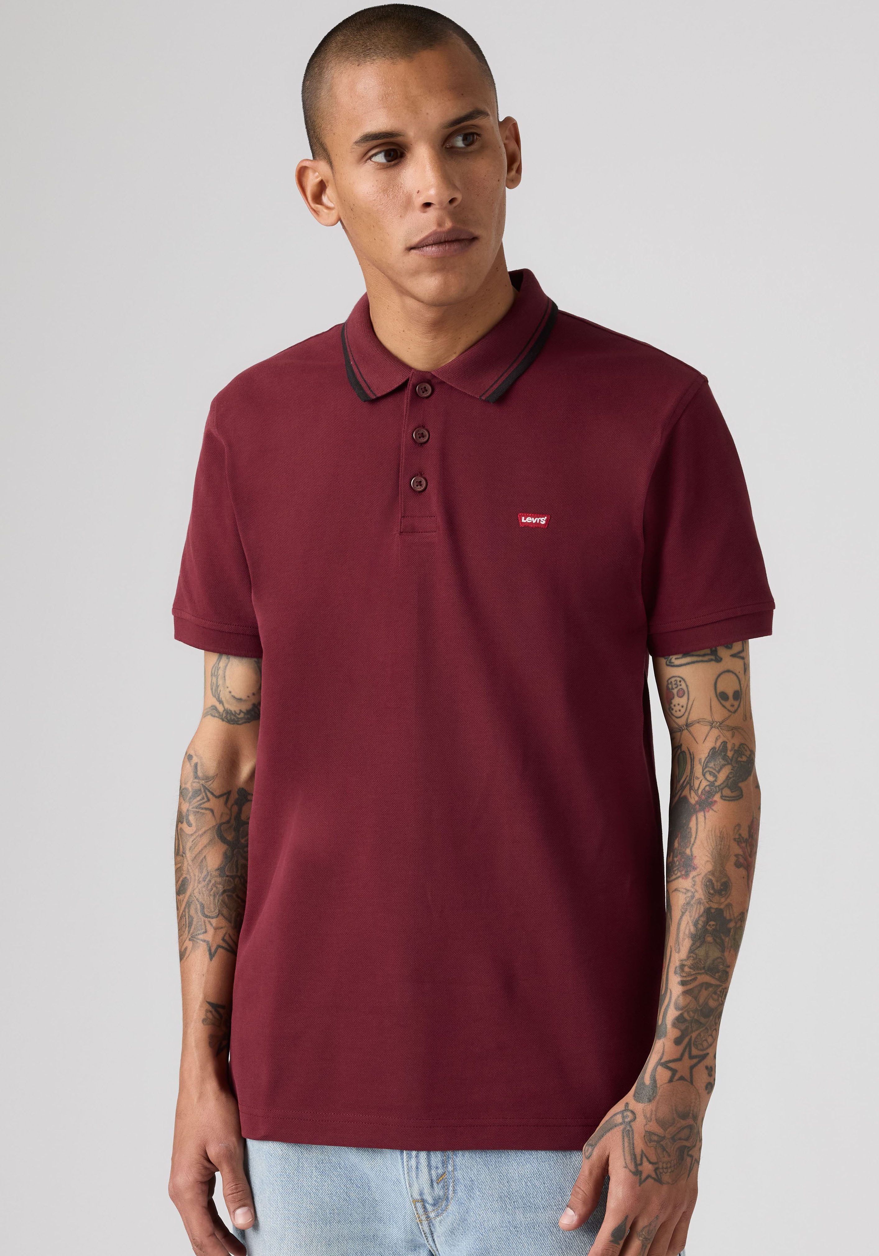 Levi's® Poloshirt LE NEW LEVIS HM POLO mit kleinem Batwing-Logo – Bild 2 von 5