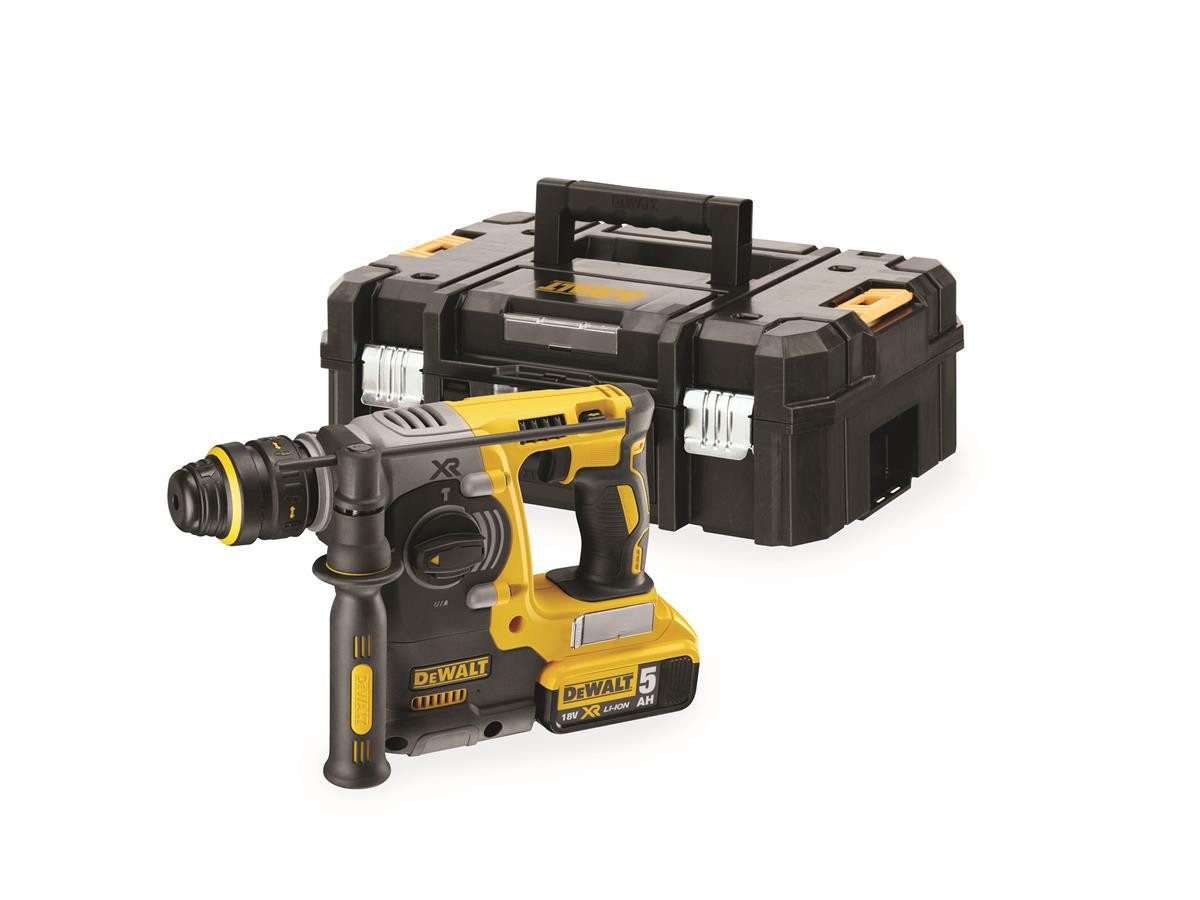 DeWalt Akku-Kombibohrhammer 18V / 5,0Ah, 18 V, max. 1100 U/min, (Akku-Komplettset)