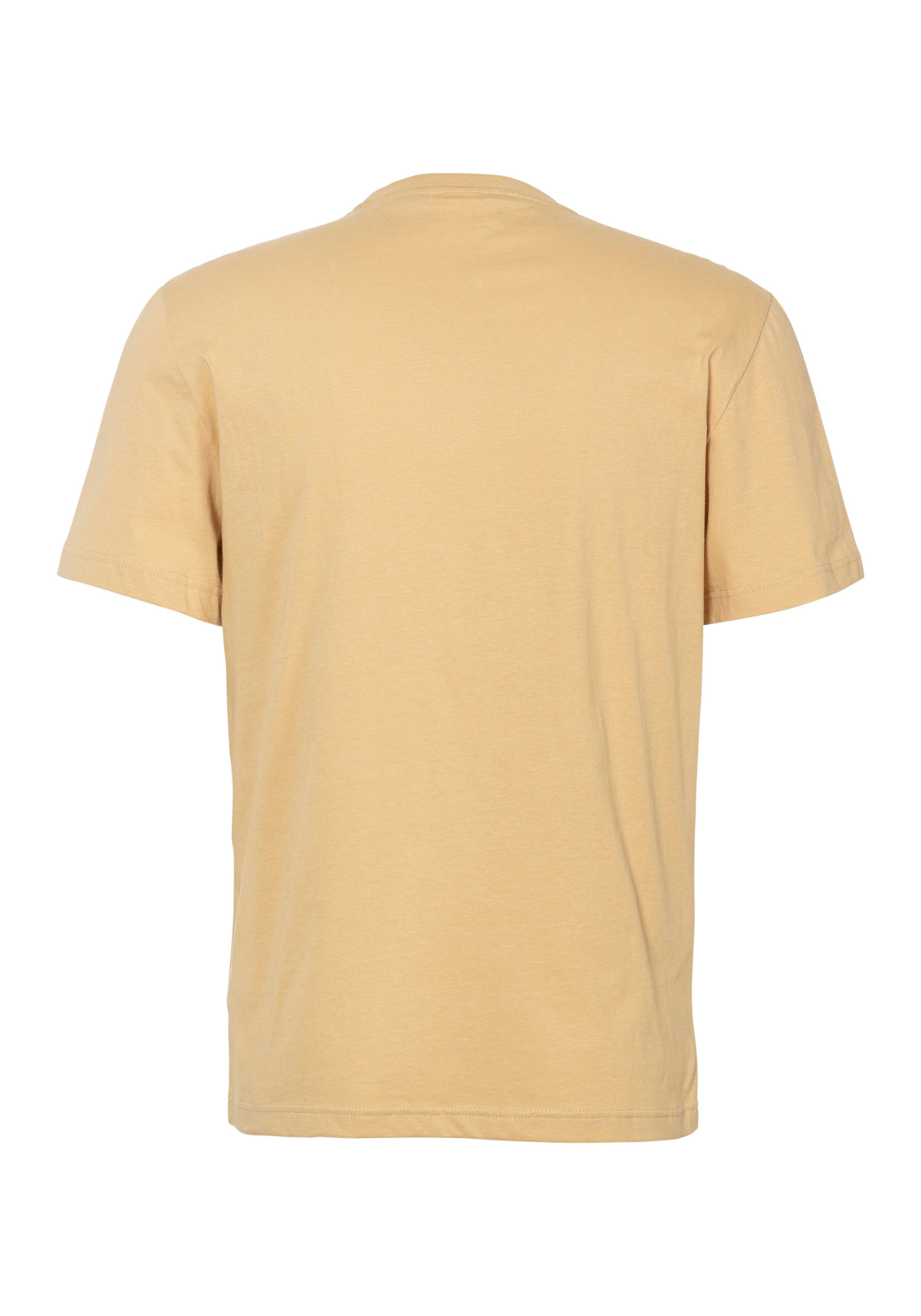 T-Shirt mit Rundhalsausschnitt (1-tlg) beige Lacoste