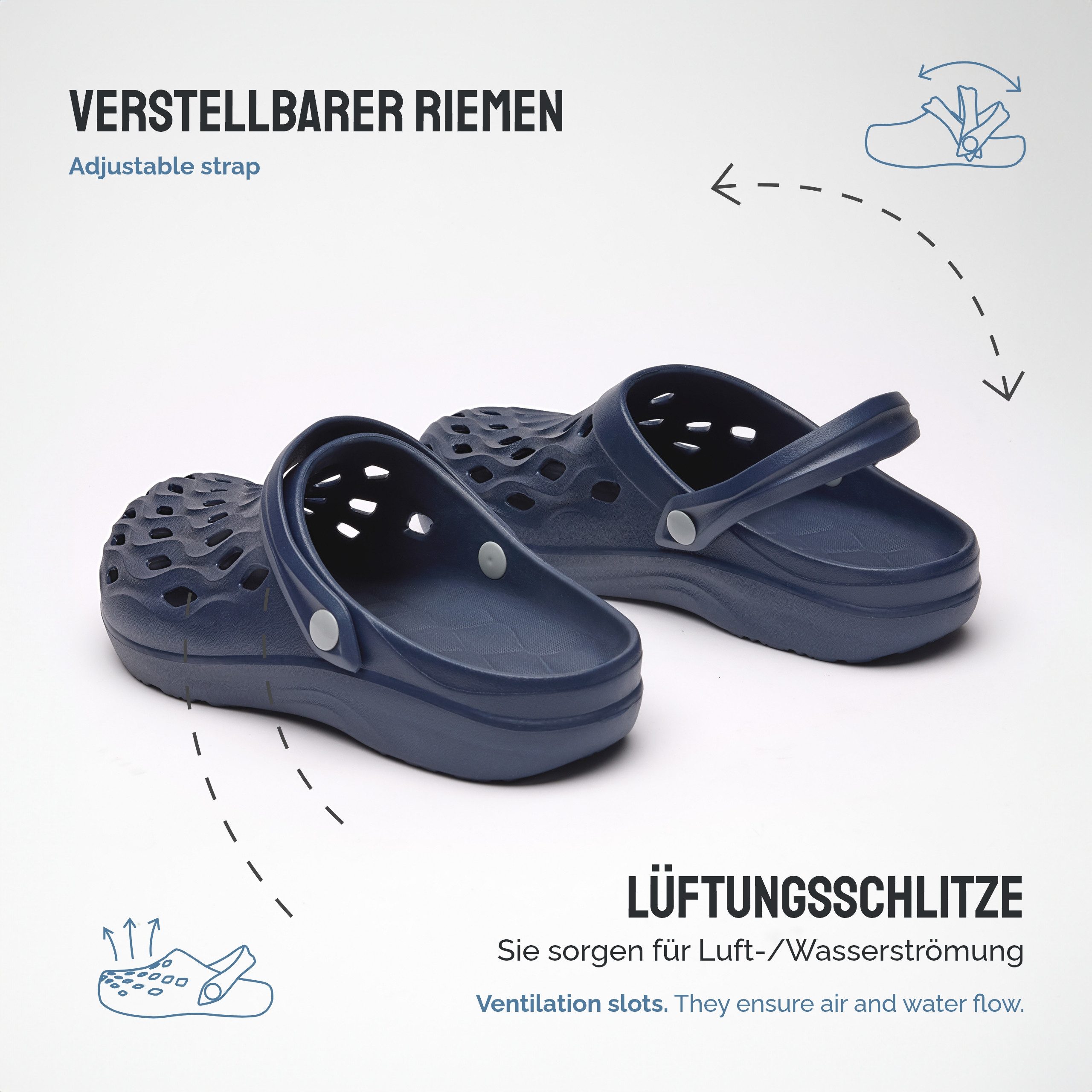 Ladeheid Herren leichte EVA Clogs Gartenclogs Gartenschuhe LACA17 Clog günstig online kaufen