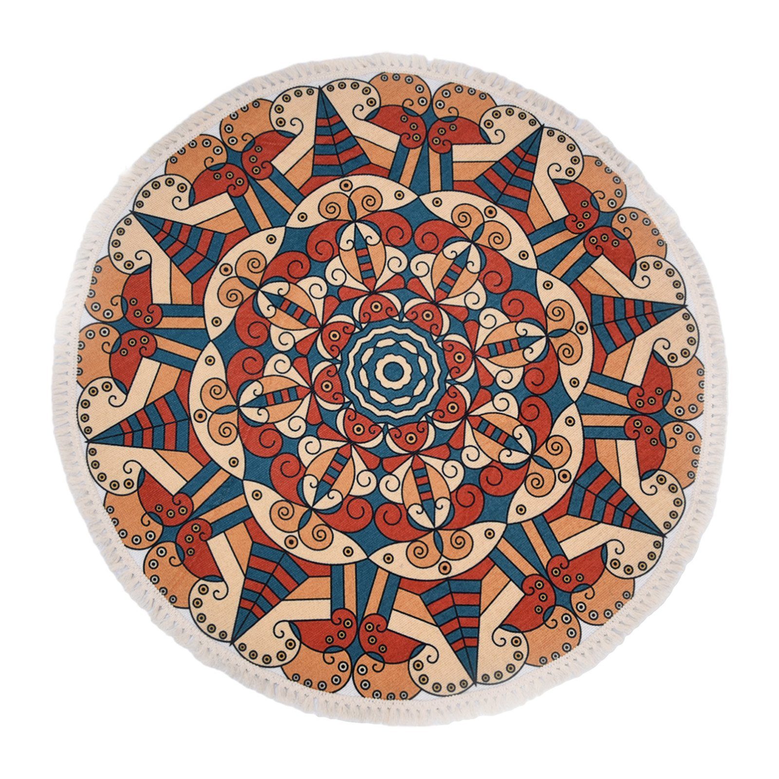 Sunicol Teppich Vintage Quaste Marokko Rund günstig online kaufen