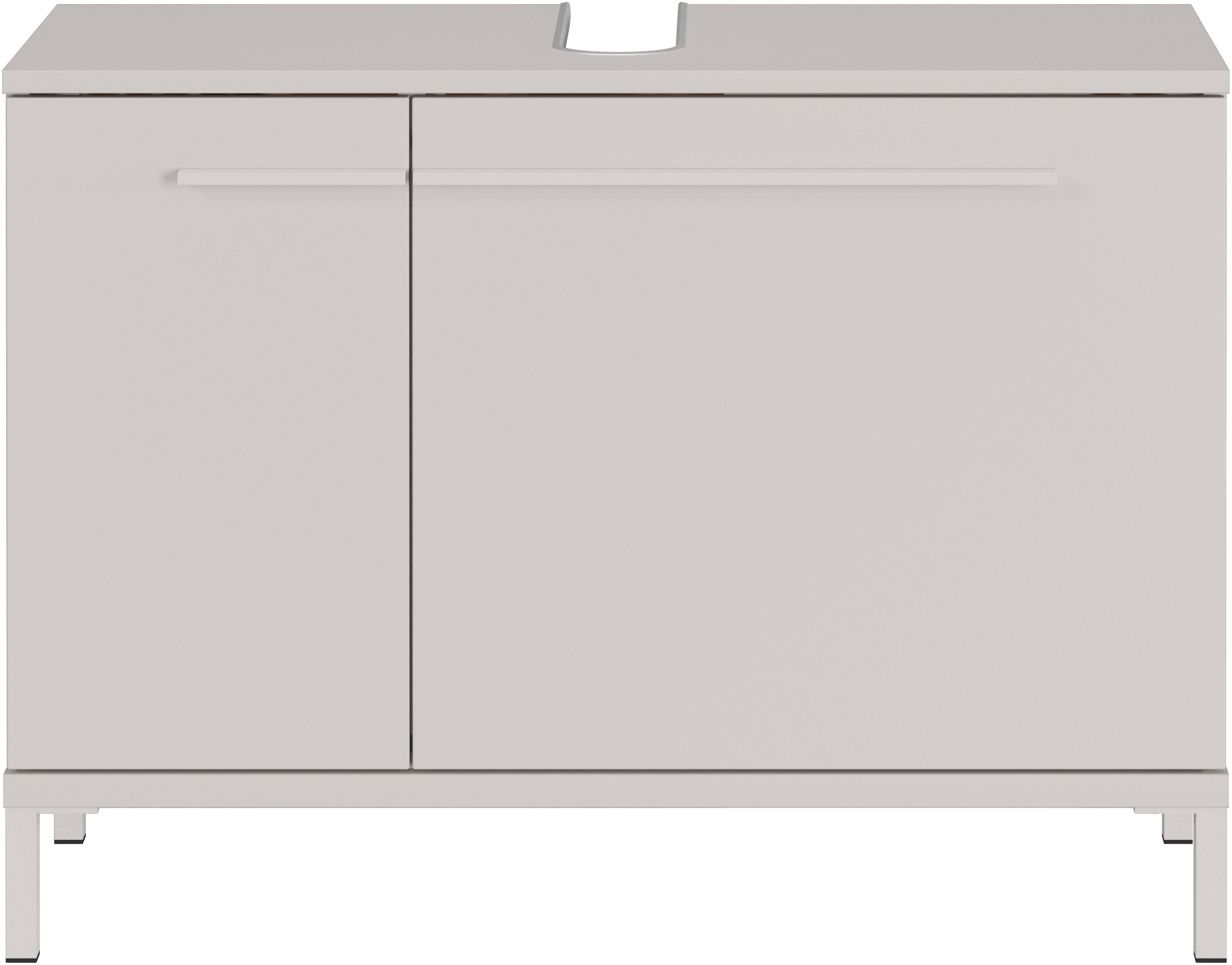 GERMANIA Waschbeckenunterschrank Waschbeckenunterschrank (1-St) Waschbeckenunterschrank mit Siphonausschnitt