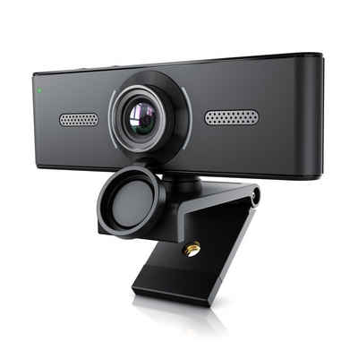 Aplic Full HD-Webcam (Webcam 2K – 1440p – 2560 x 1440 @ 30 Hz - Full-HD mit 60 Hz - manueller Fokus – Dual Mikrofone – Stativgewinde ¼ Zoll – schwenkbare Halterung – weißabgleich)