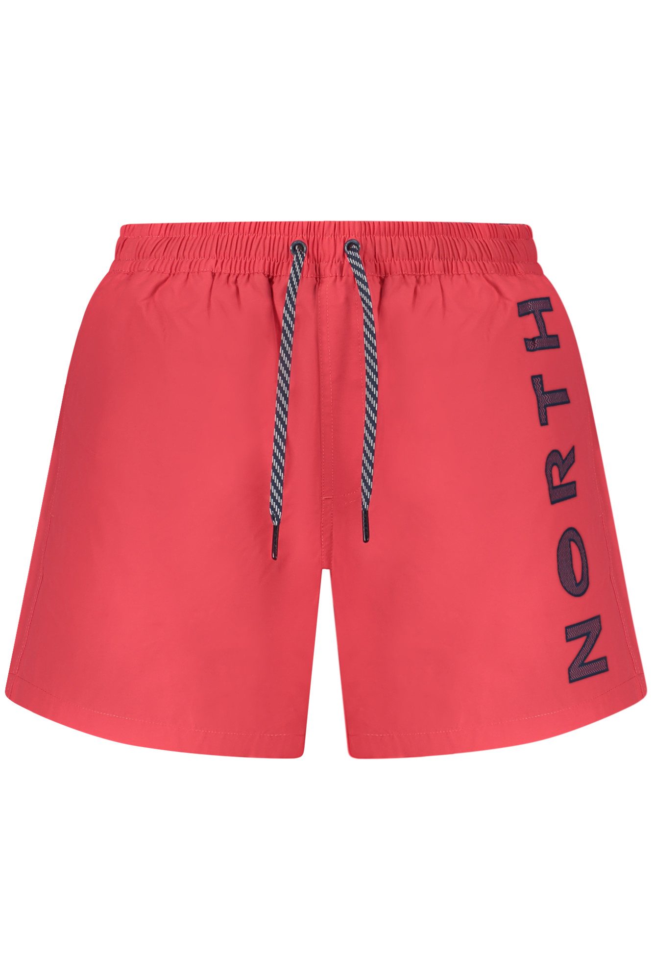 North Sails Badeshorts Herren Badeshorts Rot 36 cm mit Slip, Taschen & Kordelzug