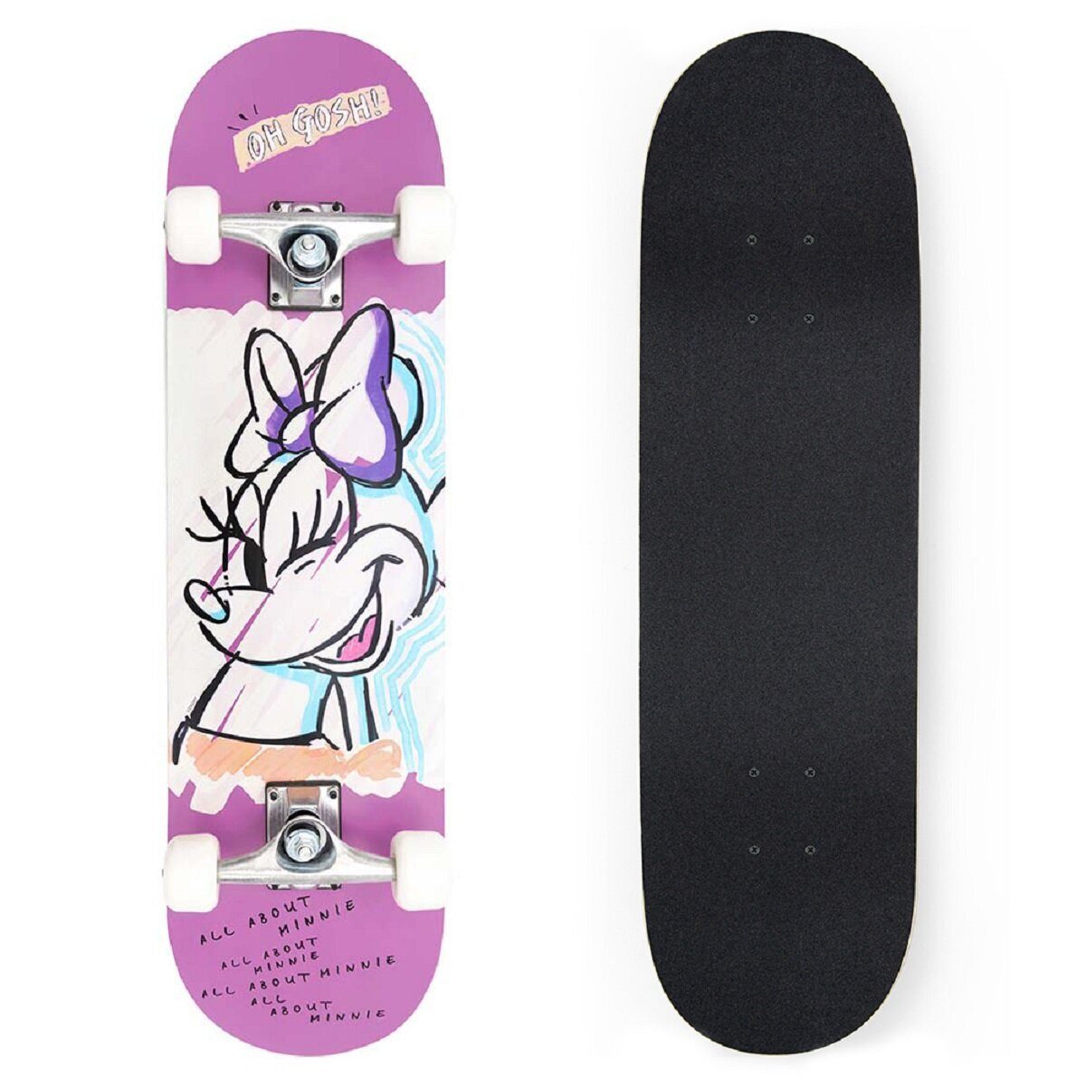 Skateboard Disney Minnie Mouse Skateboard – Perfekt für Gehwege & Parks