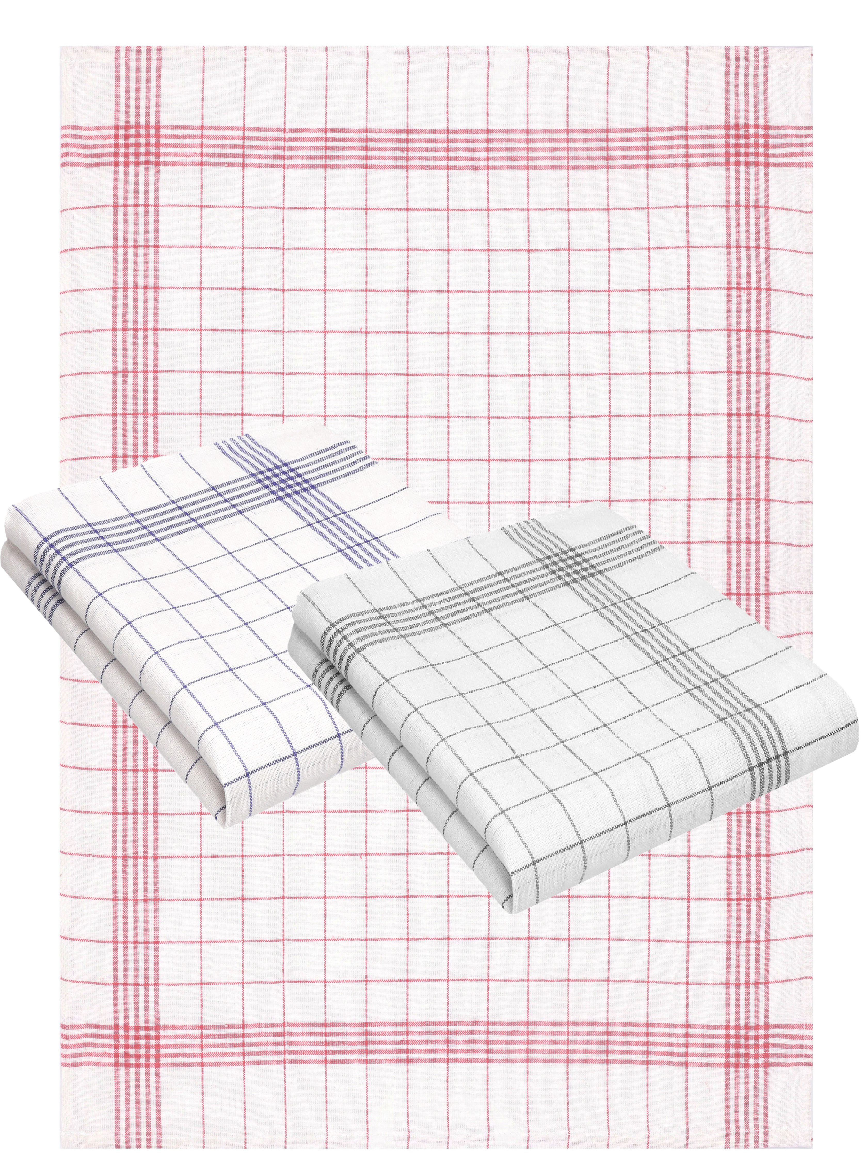 Betz Geschirrtuch 3er Set 50 x 68 cm Halbleinen Geschirrtücher MCT-12 HL, (3 er Set, 3-tlg., 3 Geschirrtücher 50x68 cm), Geschirrhandtuch Gläsertuch Jacquard Gläsertücher Küchentuch Handtuch