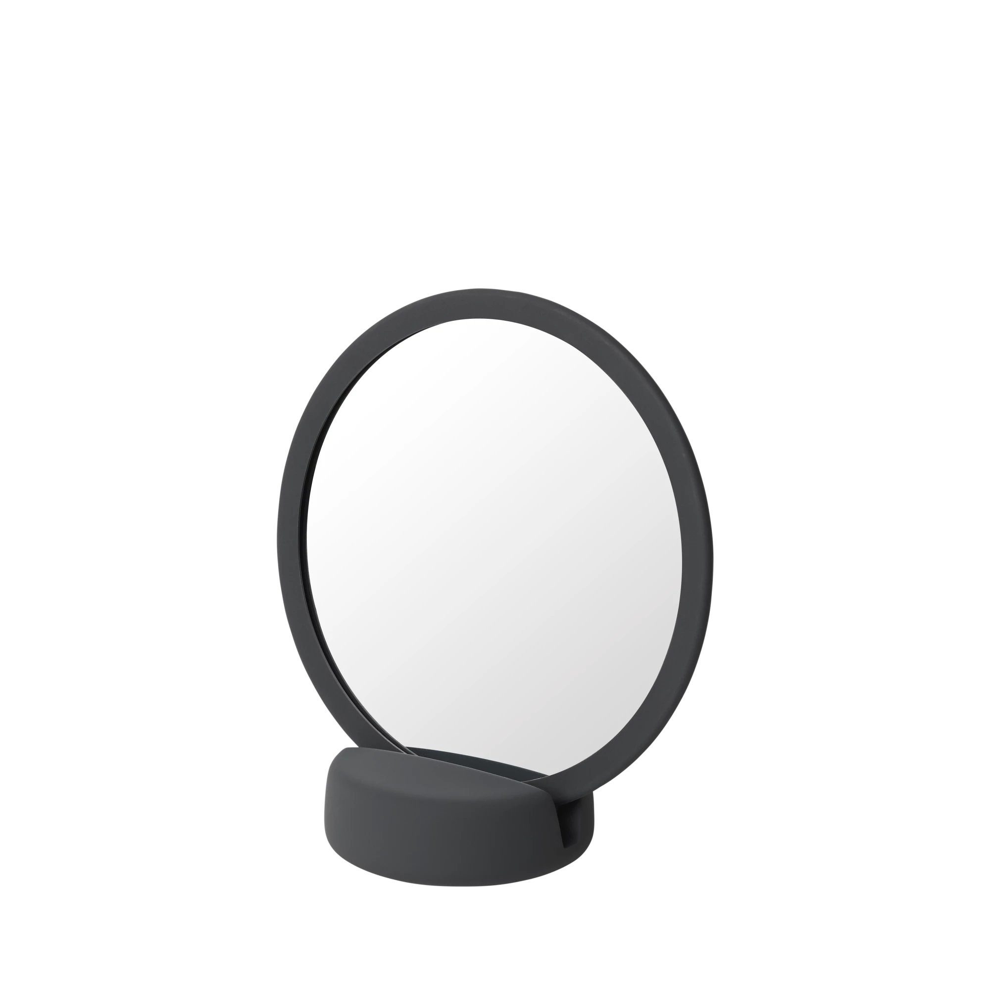 blomus Schminkspiegel -SONO- Kosmetikspiegel, Badspiegel, 5-fach-Vergrößerung, Soft-Touch, Abnehmbare Halterung